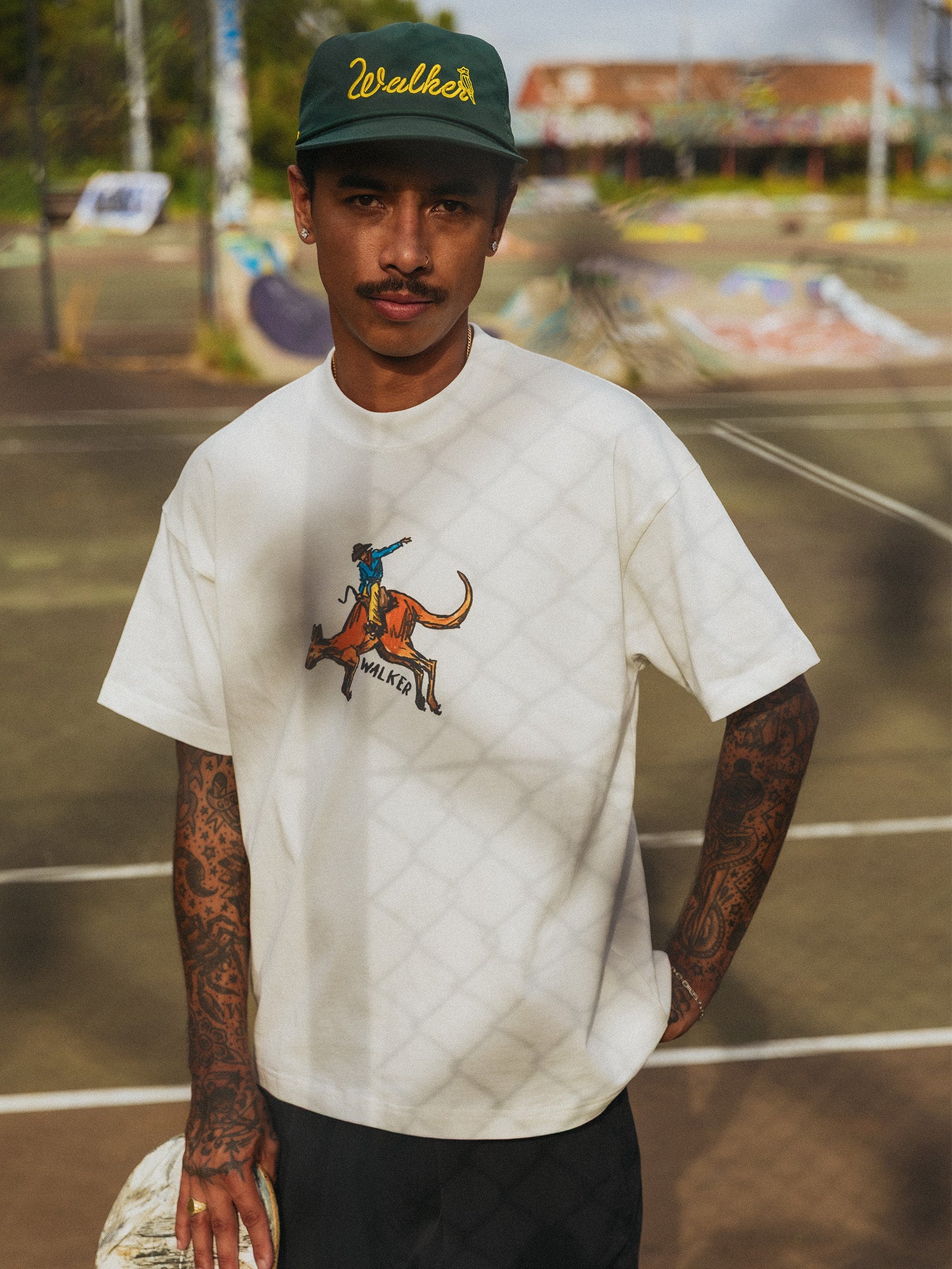 Cursive Nylon Cap Forest