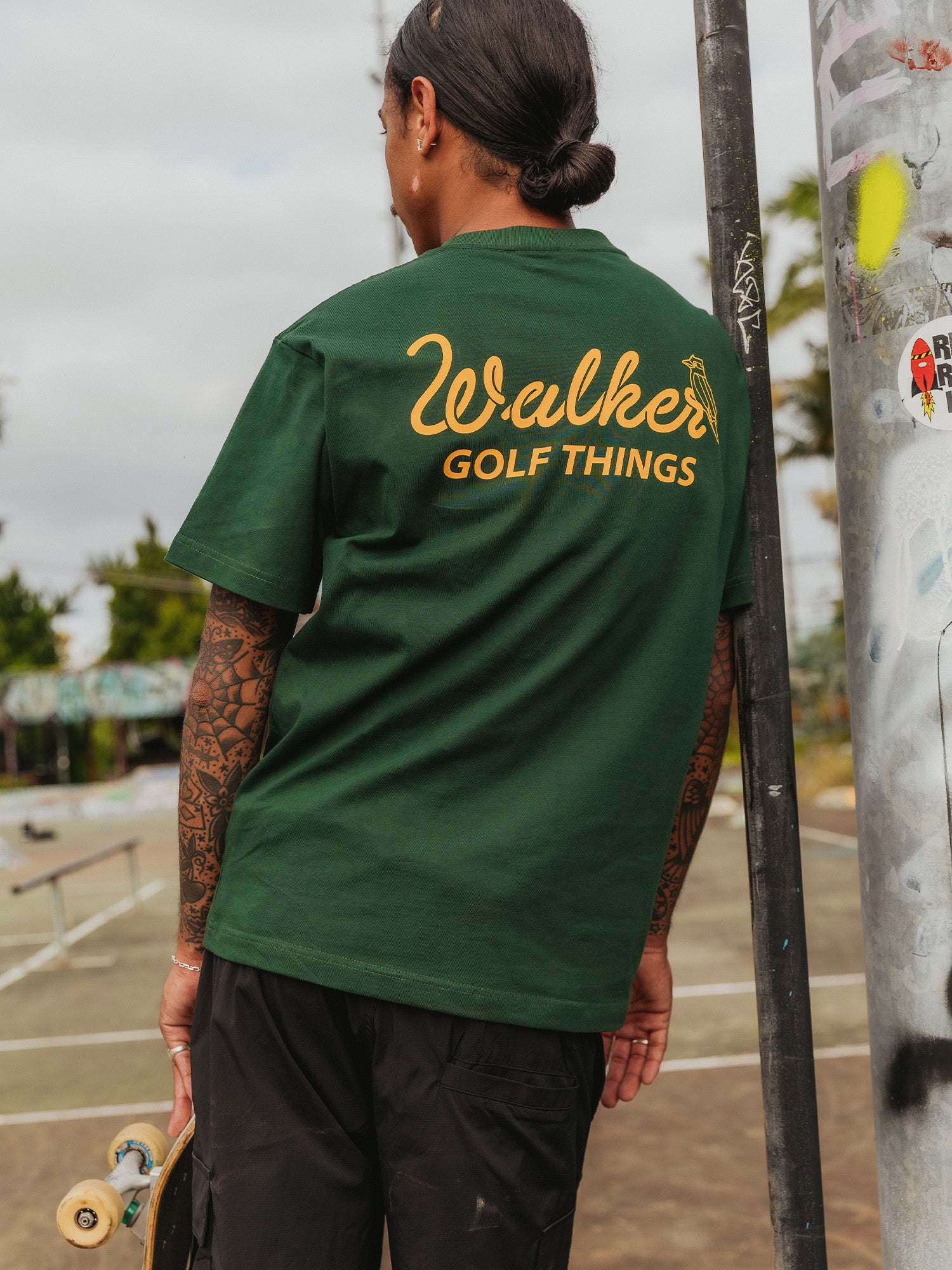 Cursive T-shirt Forest