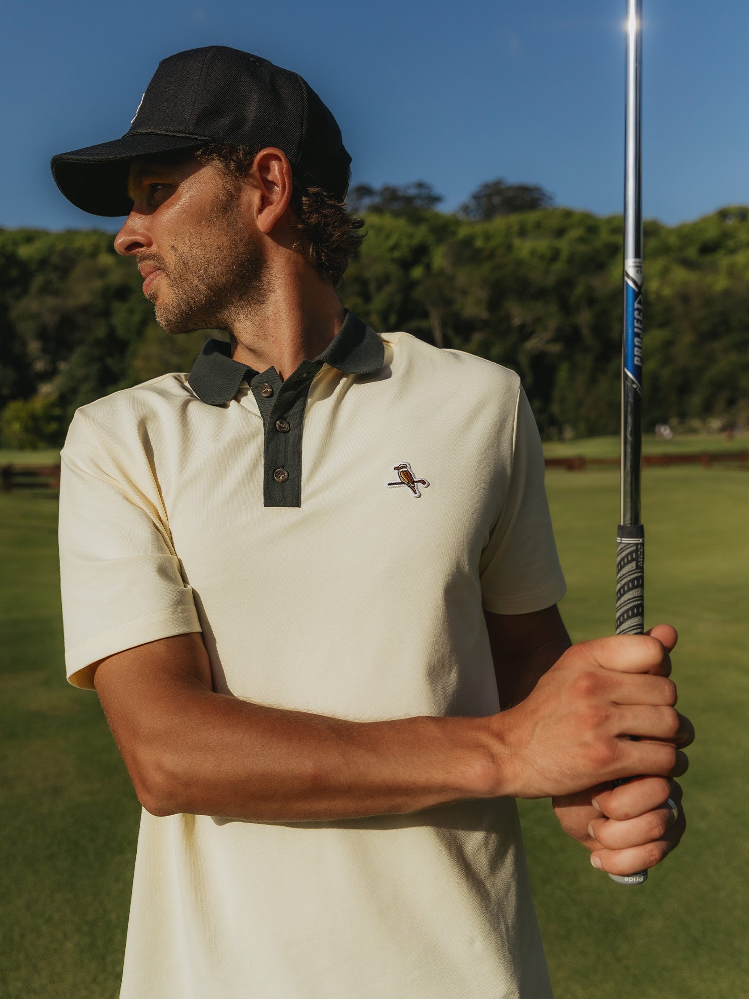 Kooka Two-Tone Polo Lemon / Green