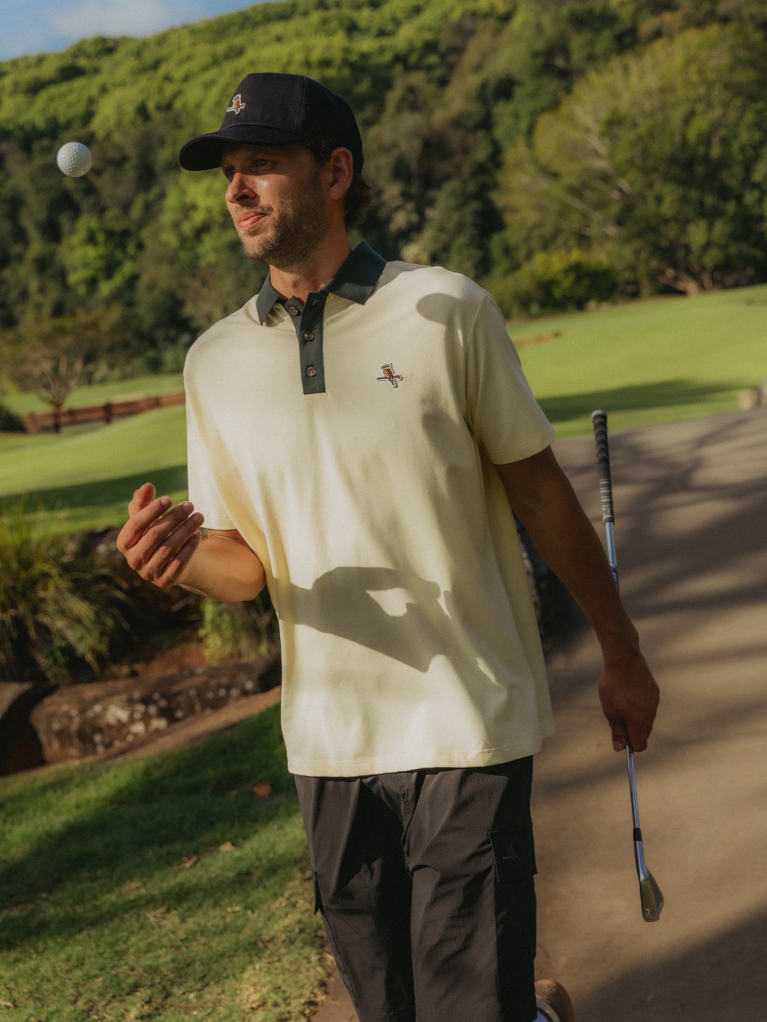 Kooka Two-Tone Polo Lemon / Green