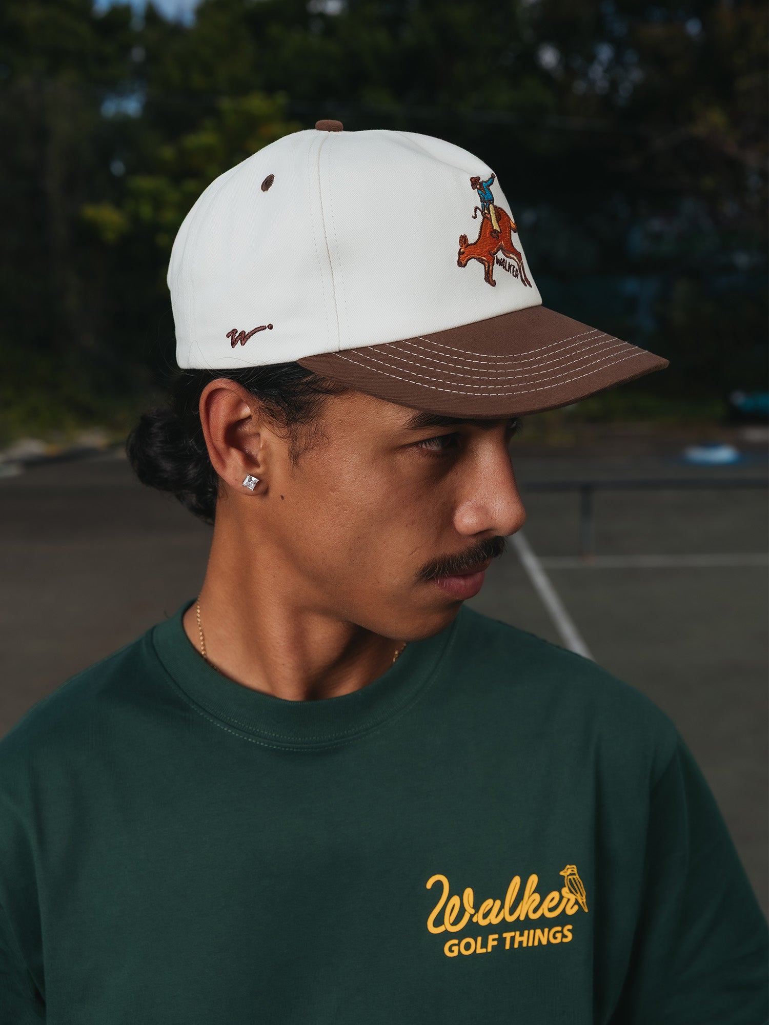Cursive T-shirt Forest