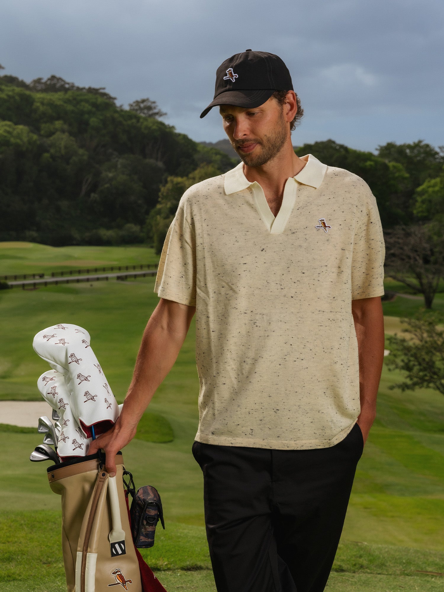 Kooka Loom Knit Polo Oat / Cream