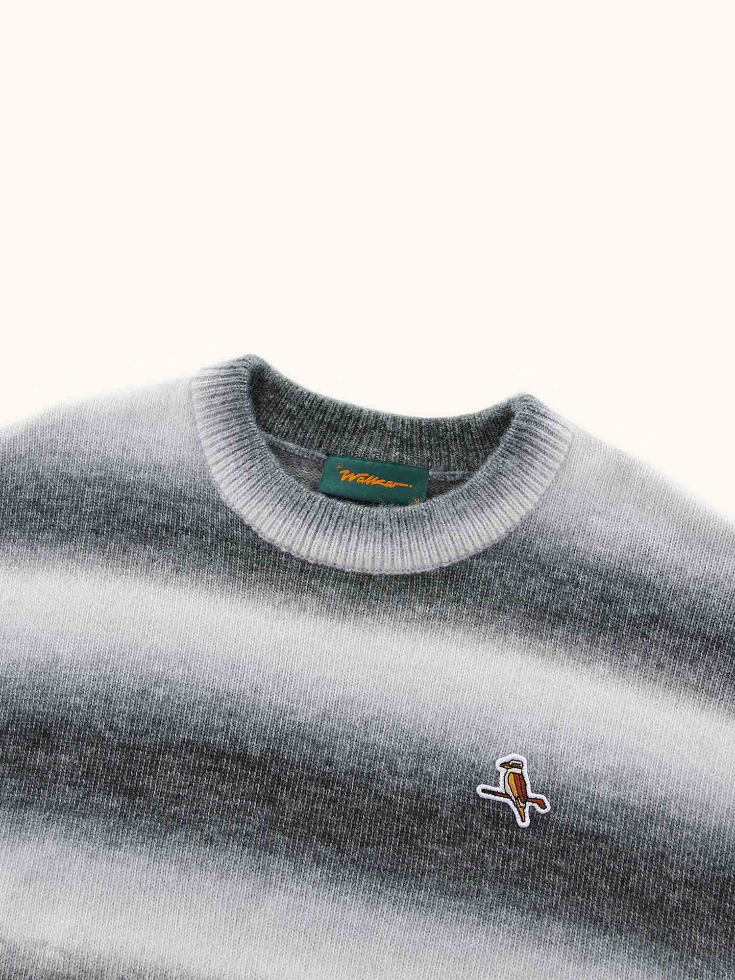 Boucle Knit Pullover Dove Grey