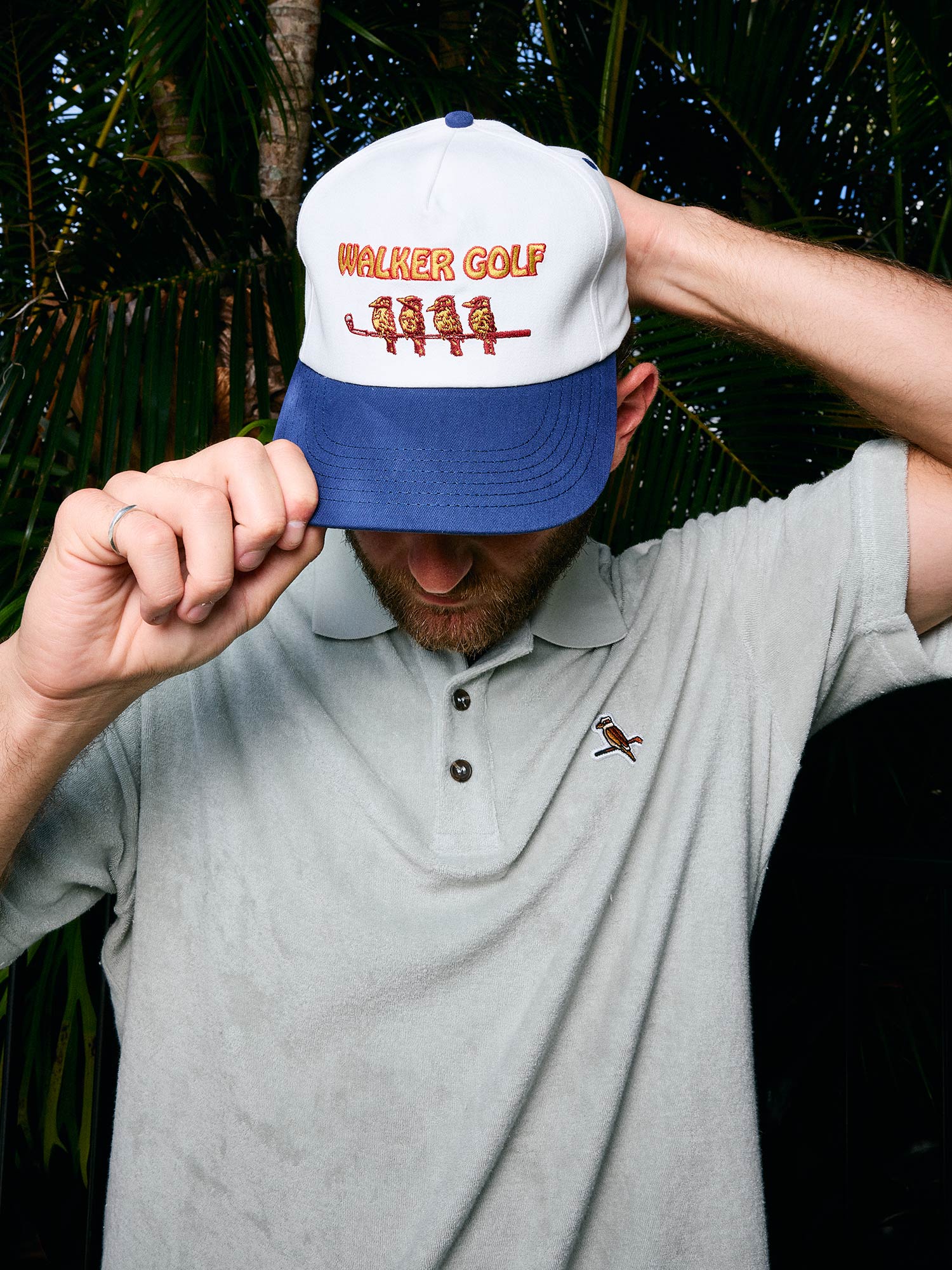 On Watch Cap White / Navy