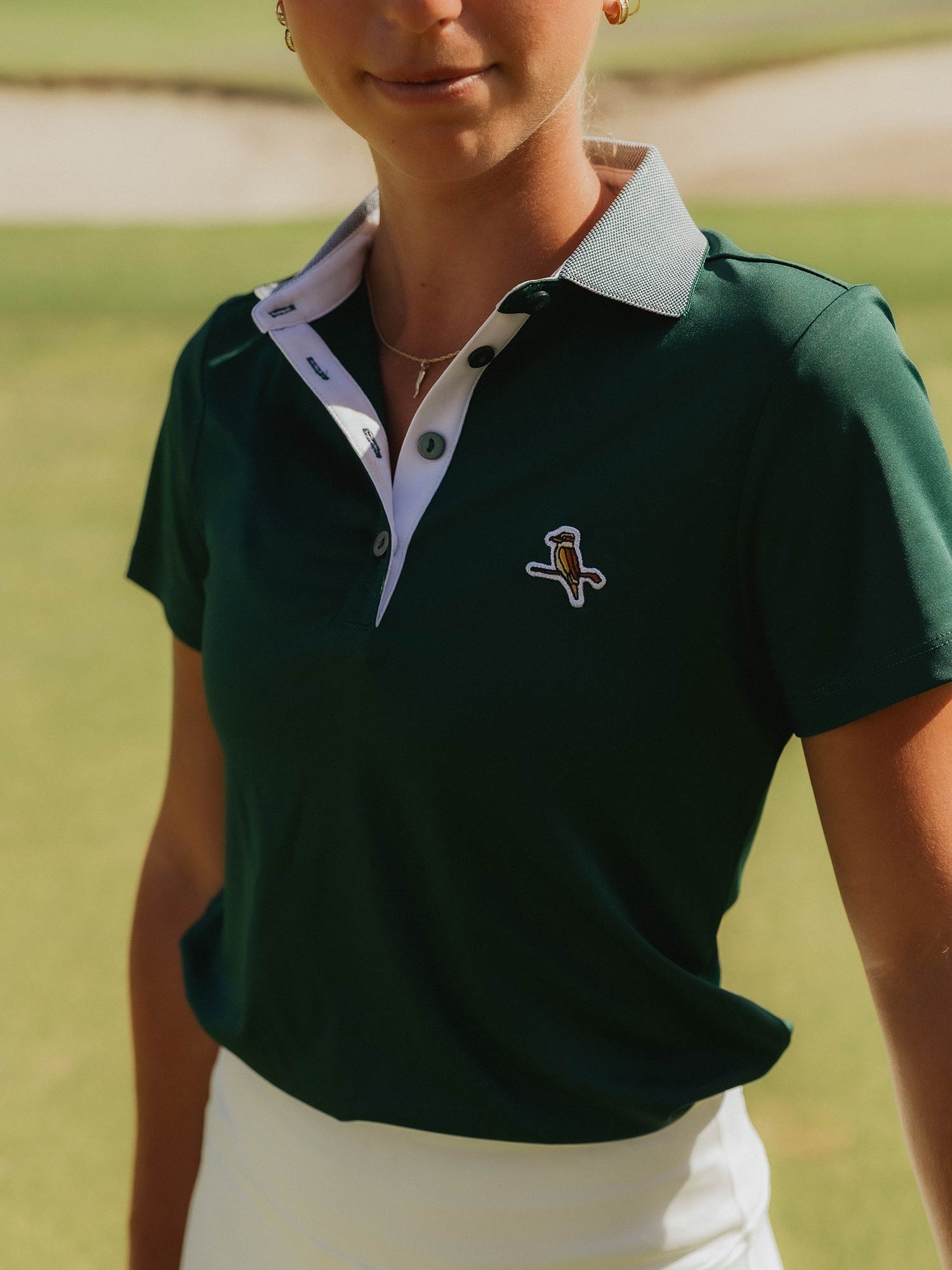 Womens Kooka Performance Polo Forest
