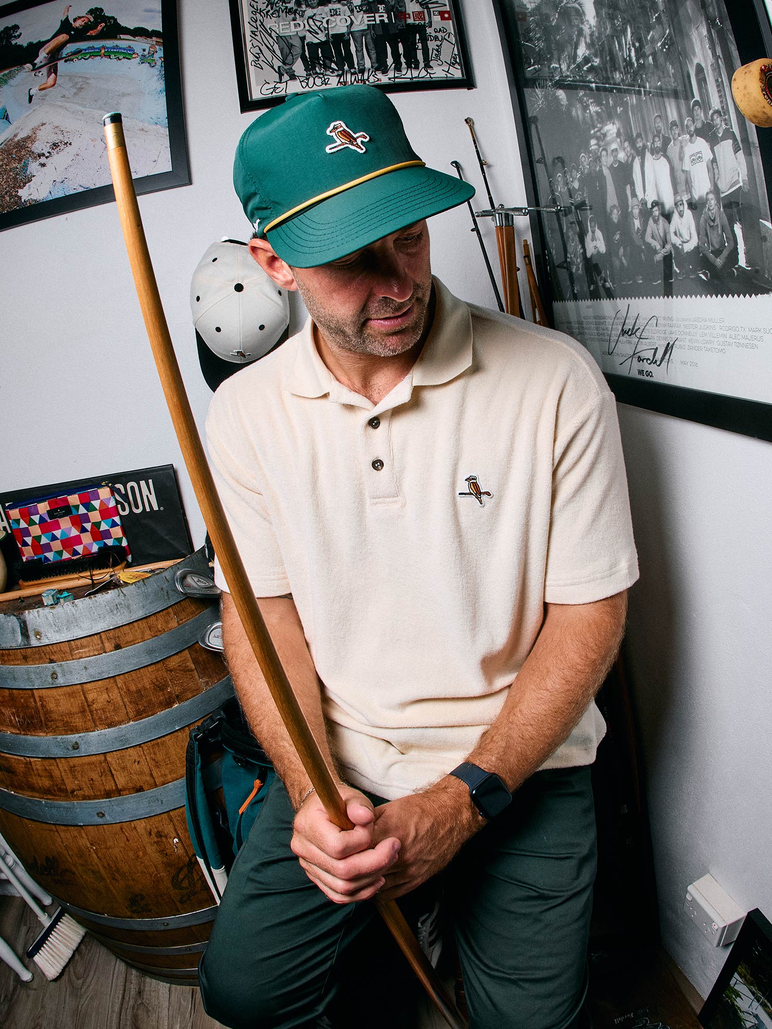 Kooka Nylon Cap Forest / Gold