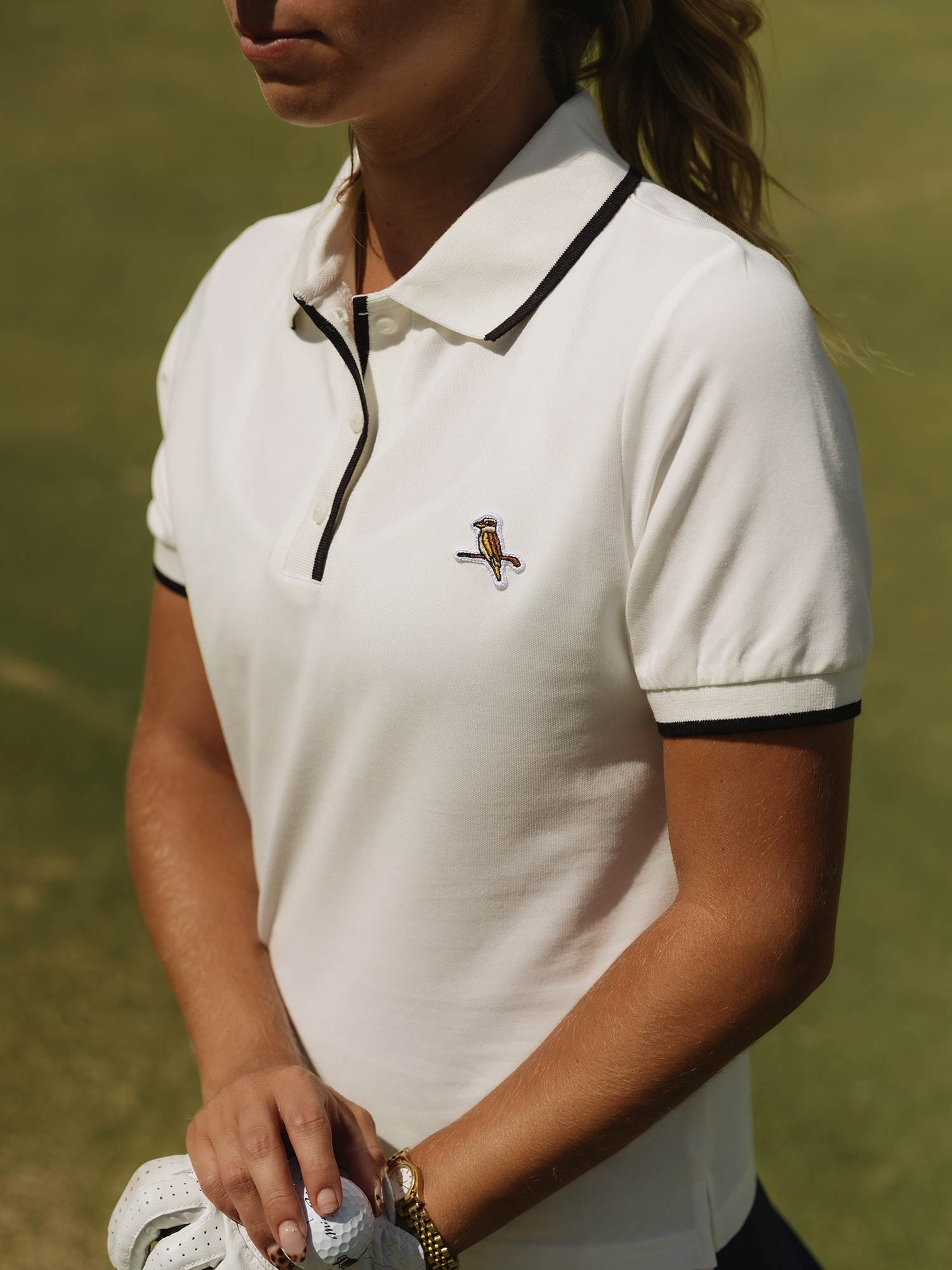 Womens Kooka Polo White / Black