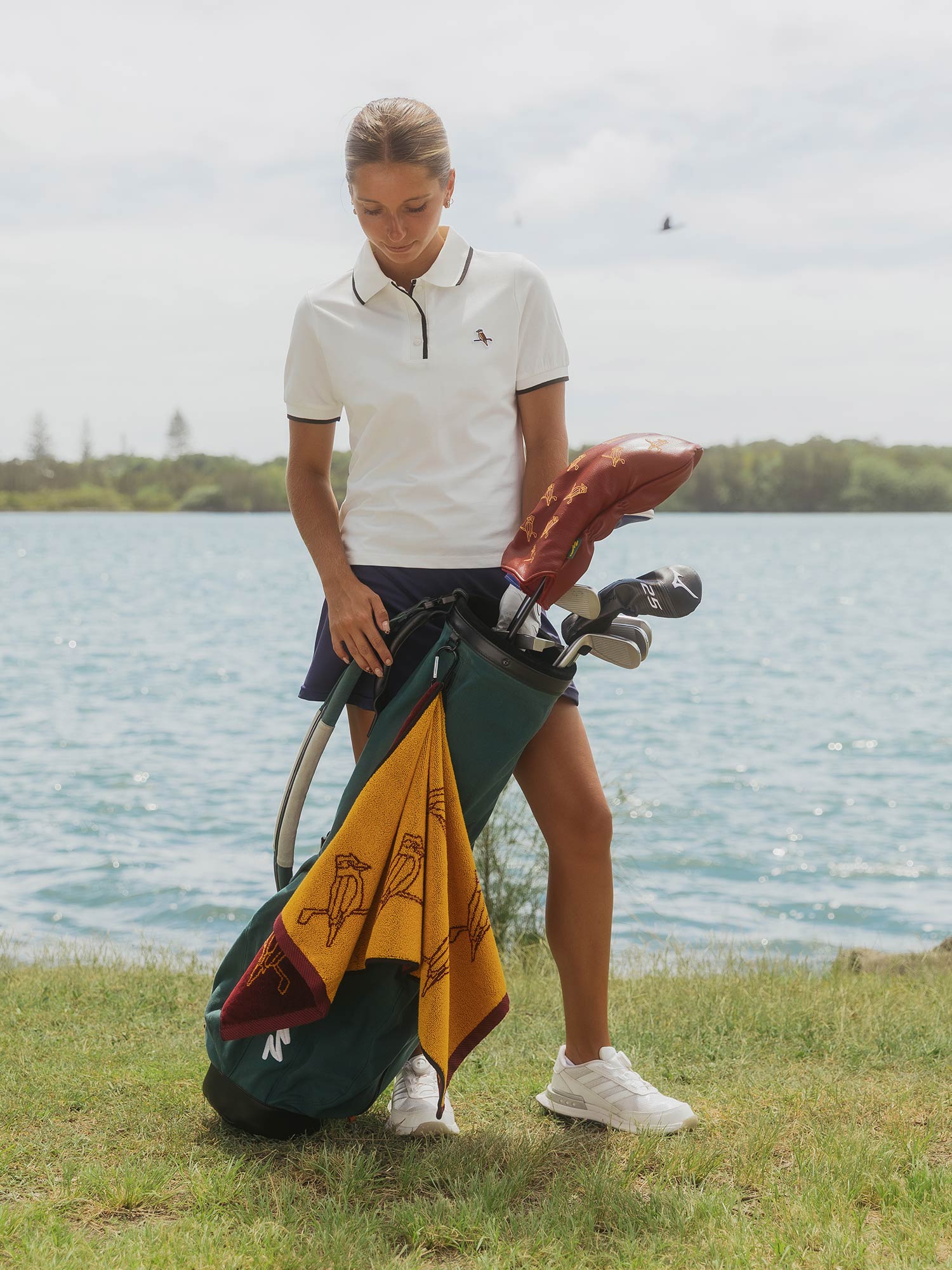 Womens Kooka Polo White / Black