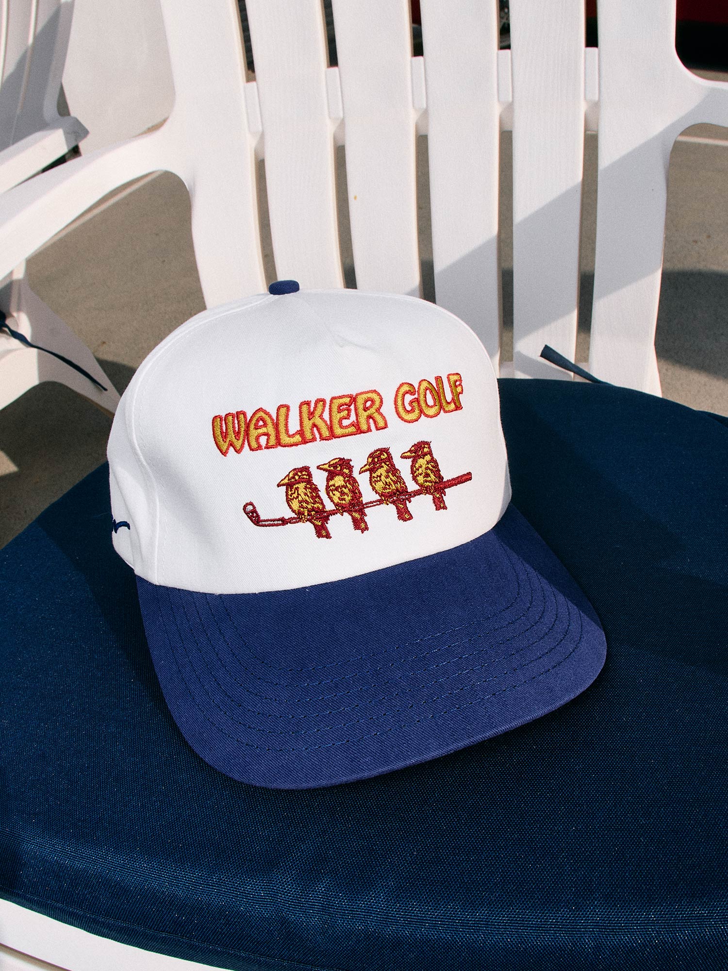 On Watch Cap White / Navy