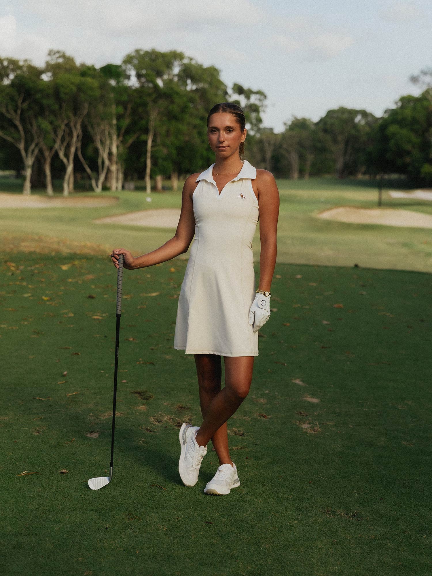 Womens Fairway Dress Sand