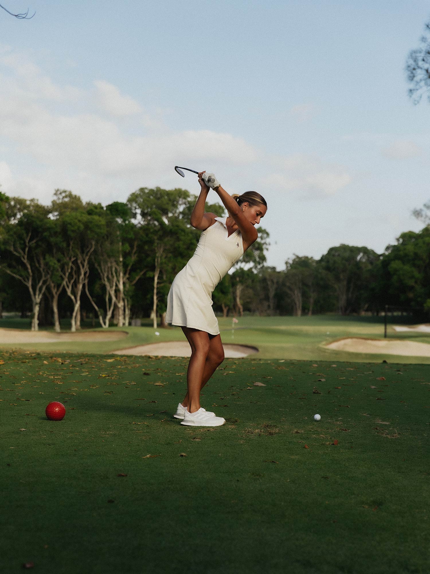 Womens Fairway Dress Sand