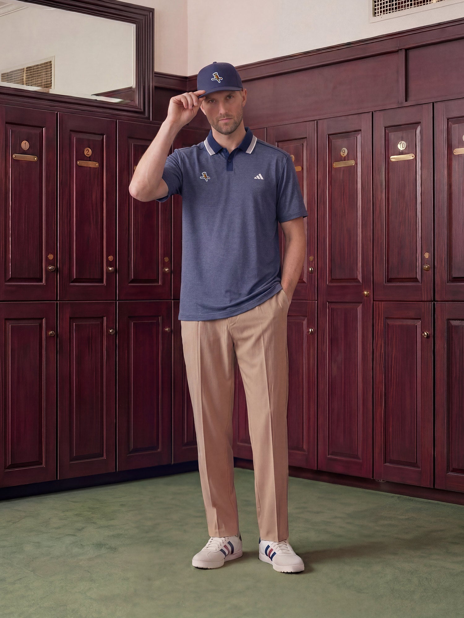 adidas X Walker Ultimate365 Tour Twistknit Pique Polo Shirt Collegiate Navy