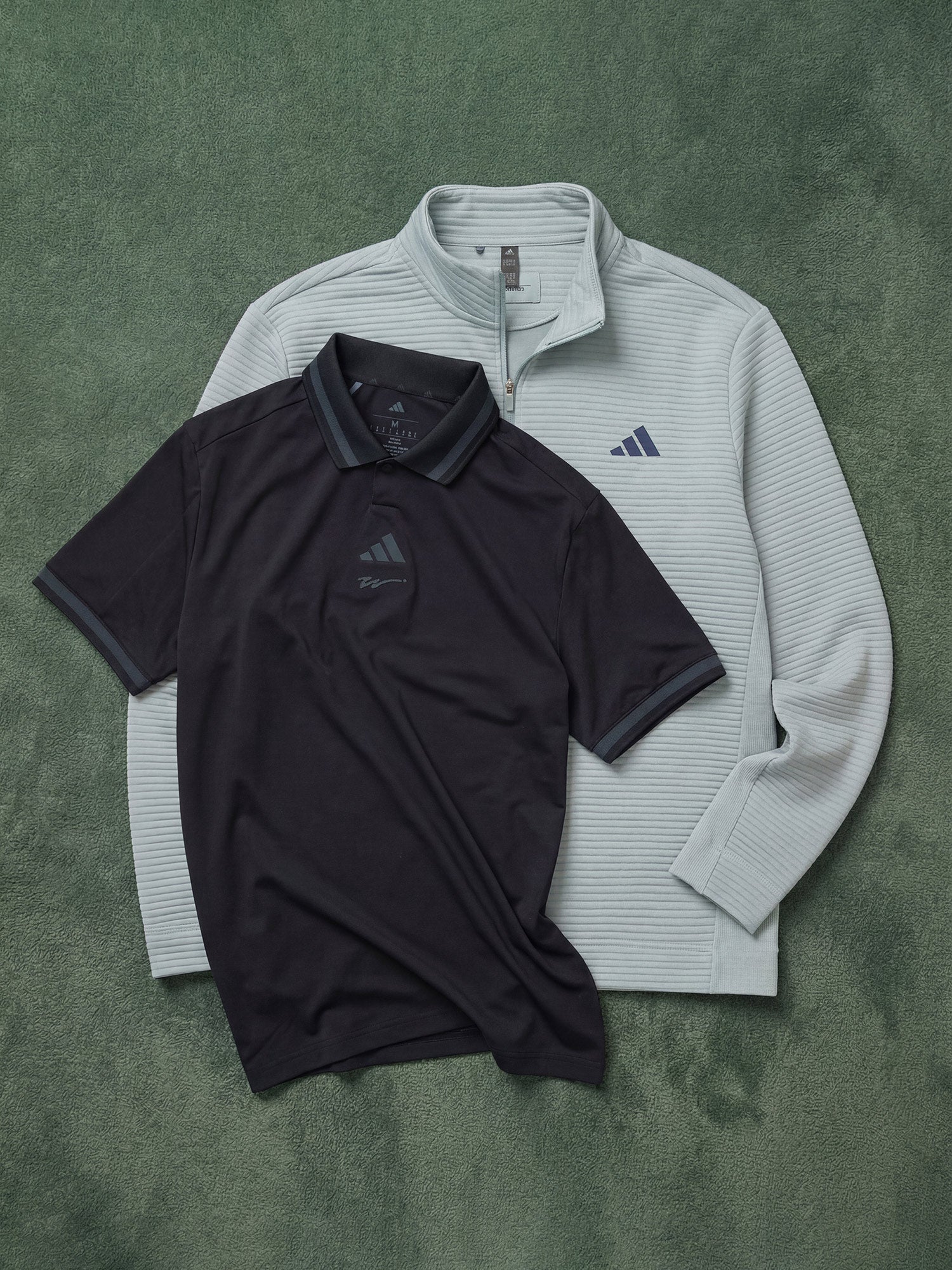 adidas X Walker Ultimate365 Dwr Textured Quarter Zip Pullover Wonder Sage