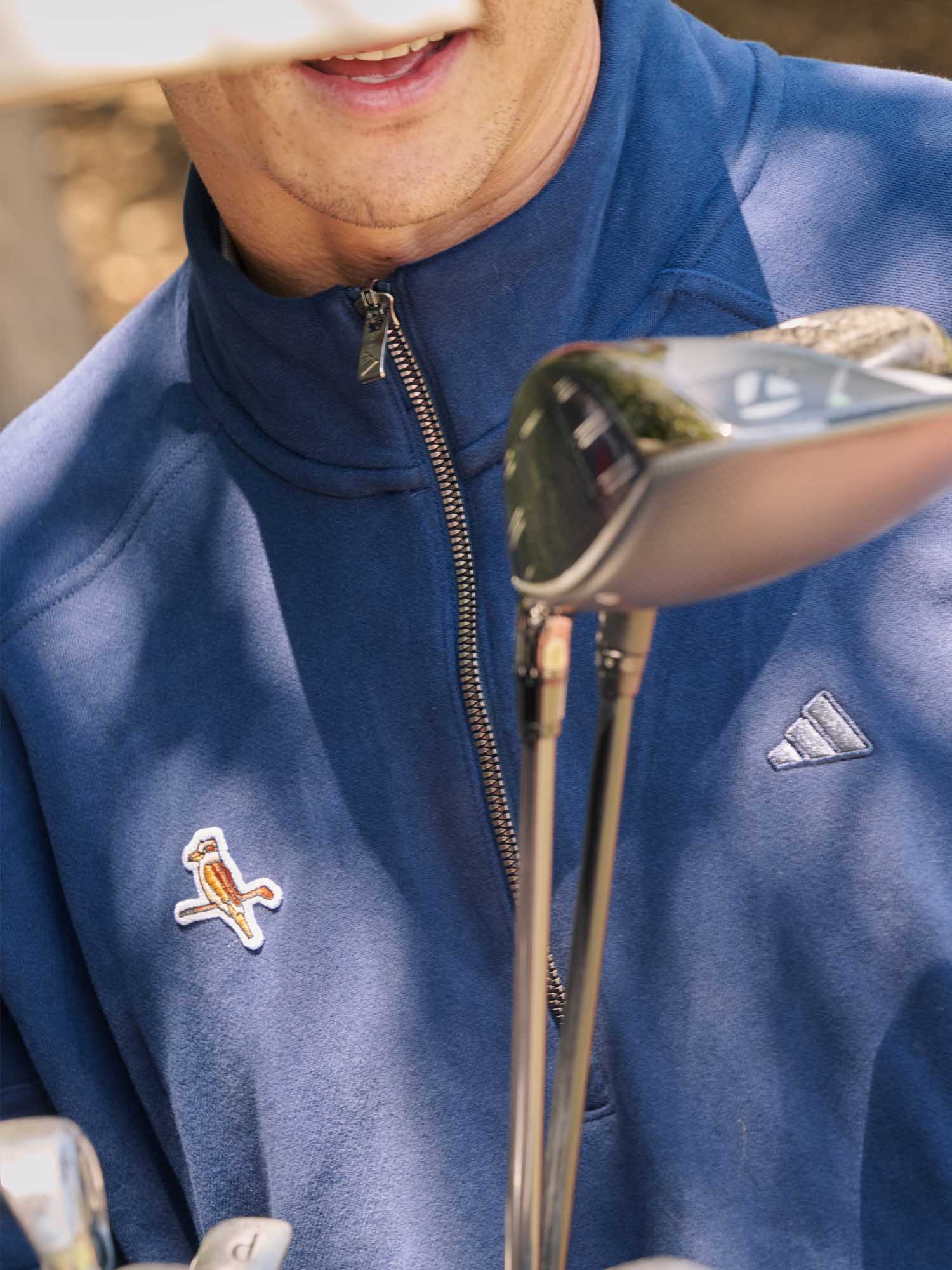 adidas x Walker Go-to Heritage Loose Quarter Zip Collegiate Navy