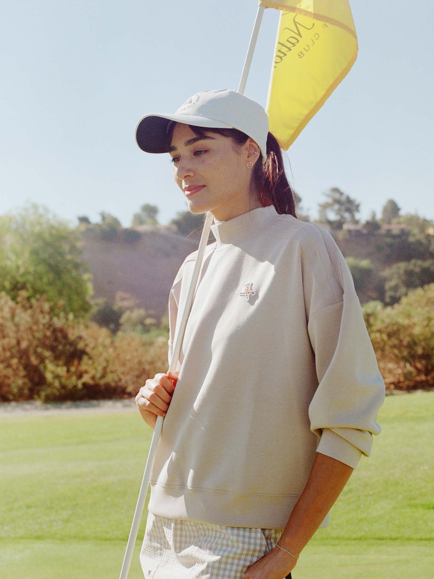 adidas x Walker W's Beyond Spacer Mock Layer Sweatshirt Wonder Taupe