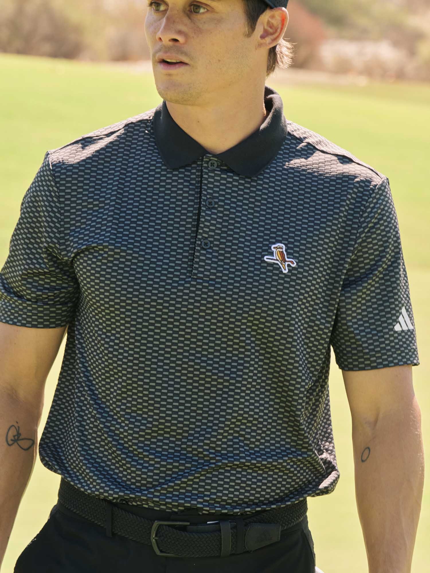 adidas x Walker Beyond Textured Polo Black