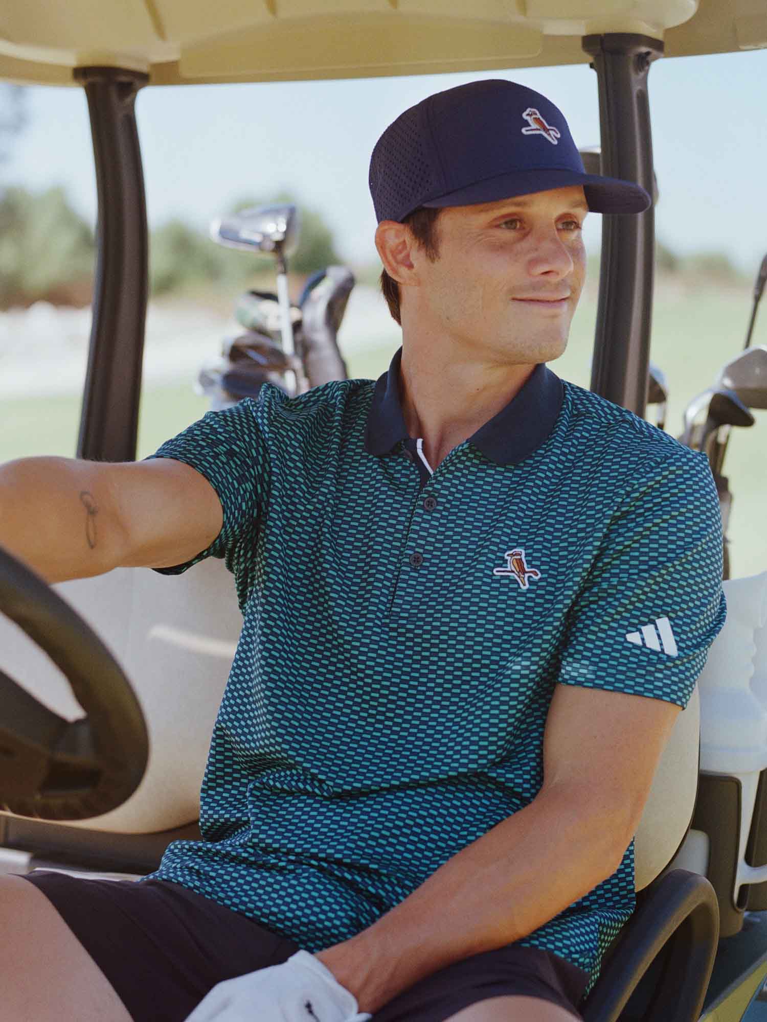 adidas x Walker Beyond Textured Polo Shirt Pure Teal