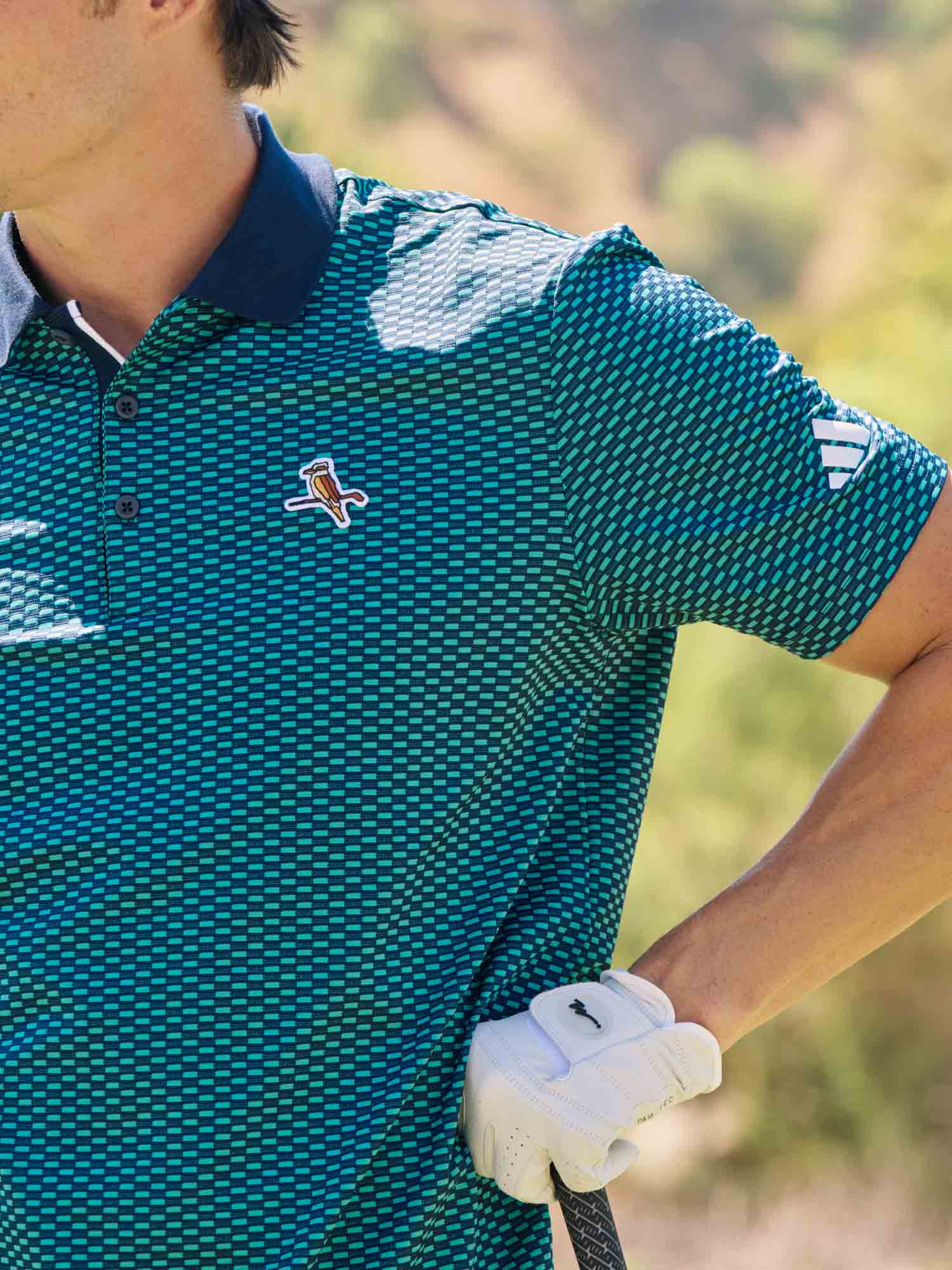 adidas x Walker Beyond Textured Polo Shirt Pure Teal