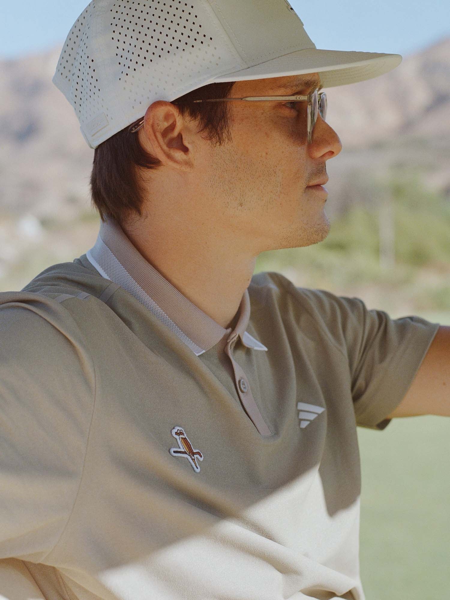 adidas x Walker Ultimate365 Tourtwistknit Polo Shirt Putty Beige