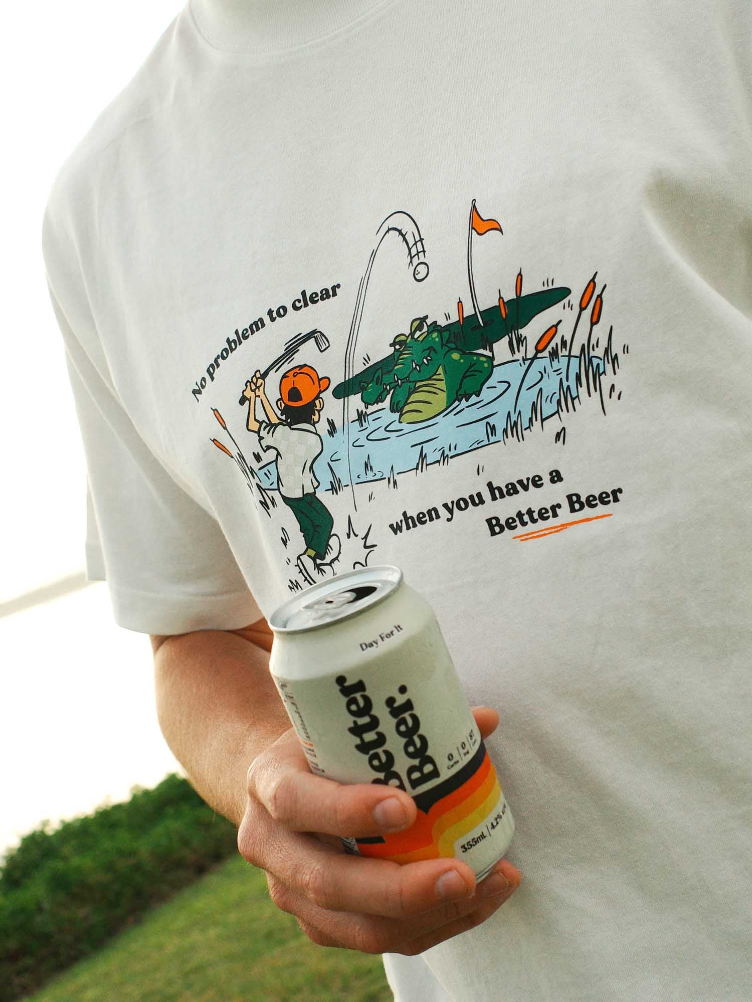 Hazard T-Shirt Vintage White