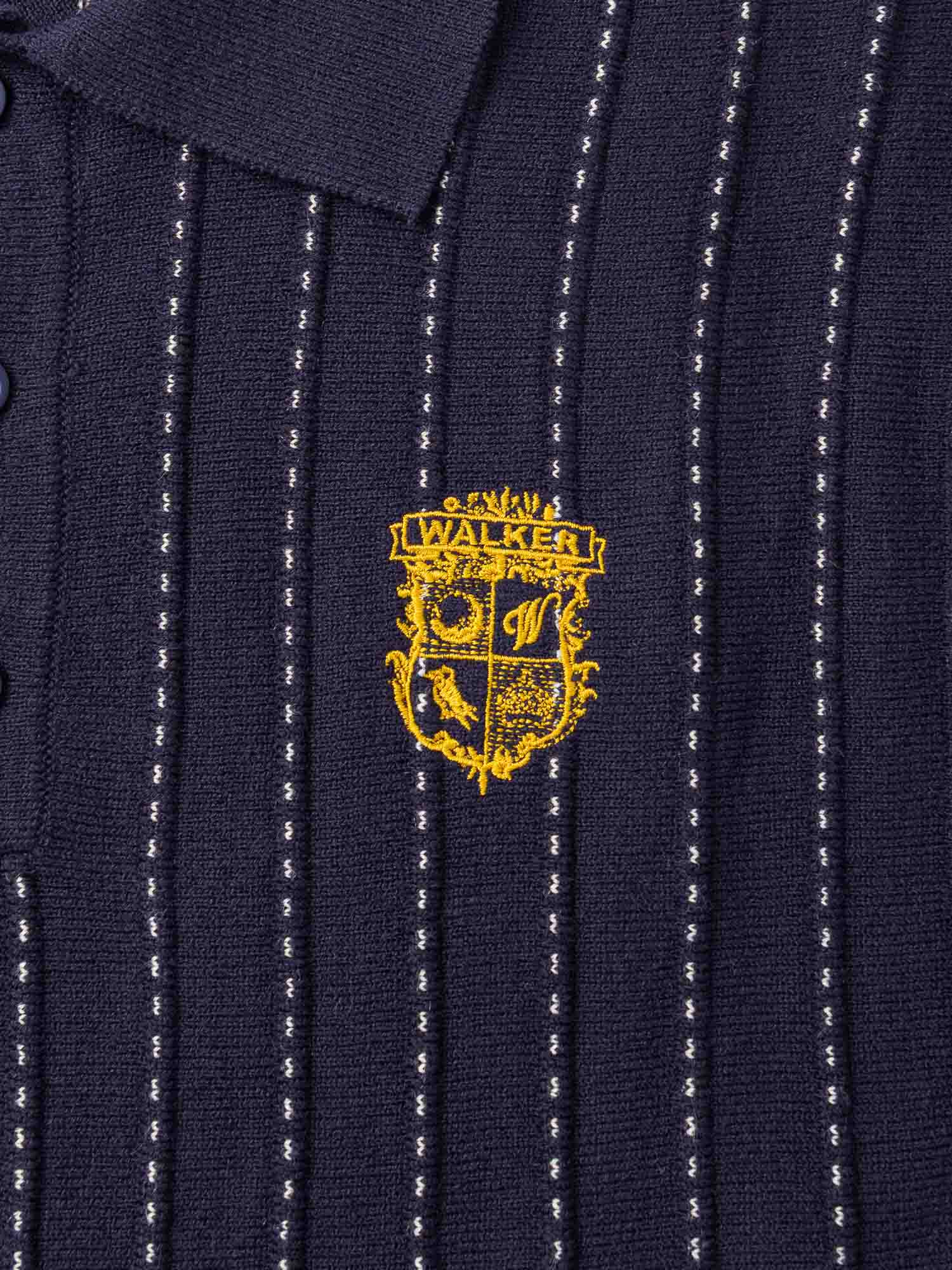 Fine Knotch Polo Navy