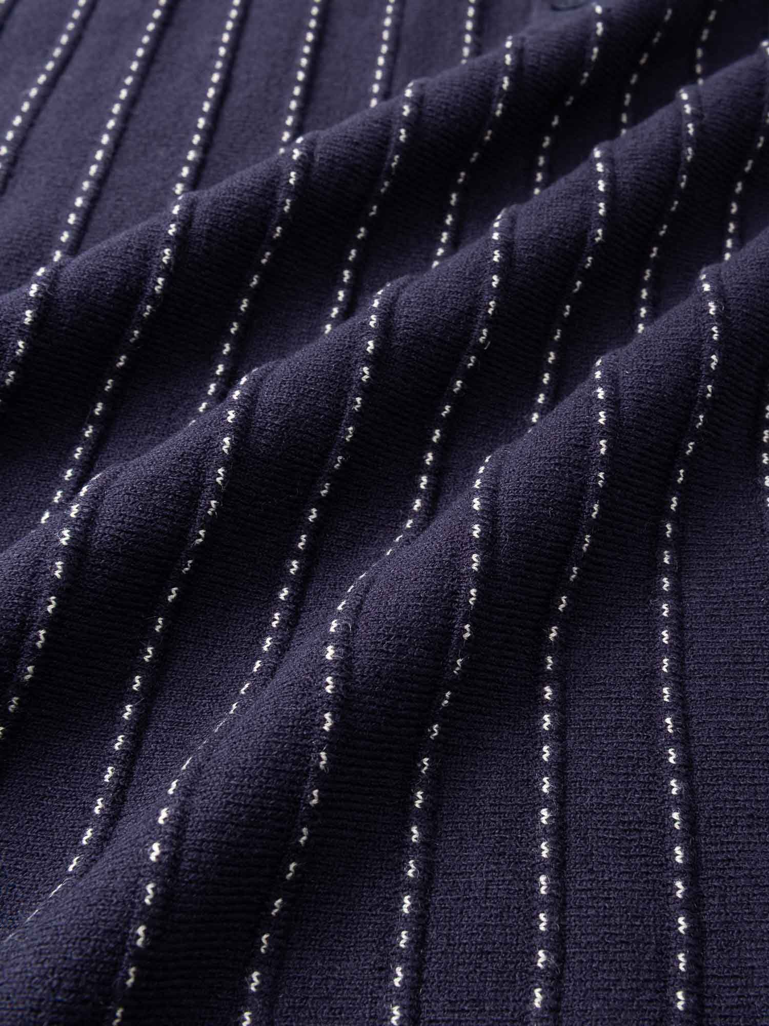 Fine Knotch Polo Navy