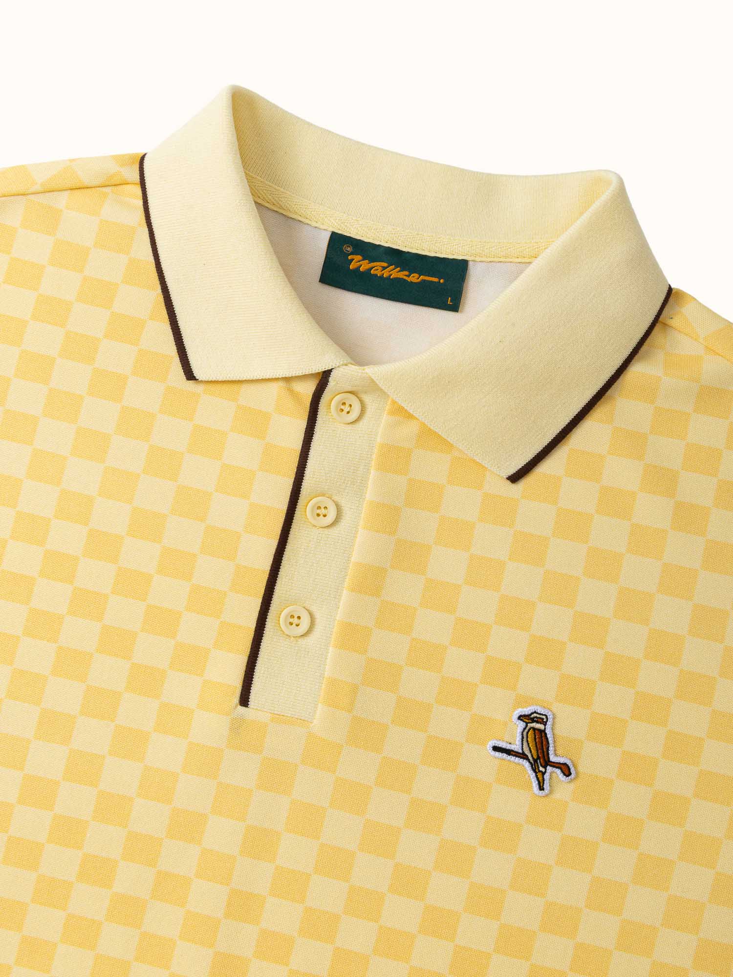 Featherlite Kooka Polo Lemon Check