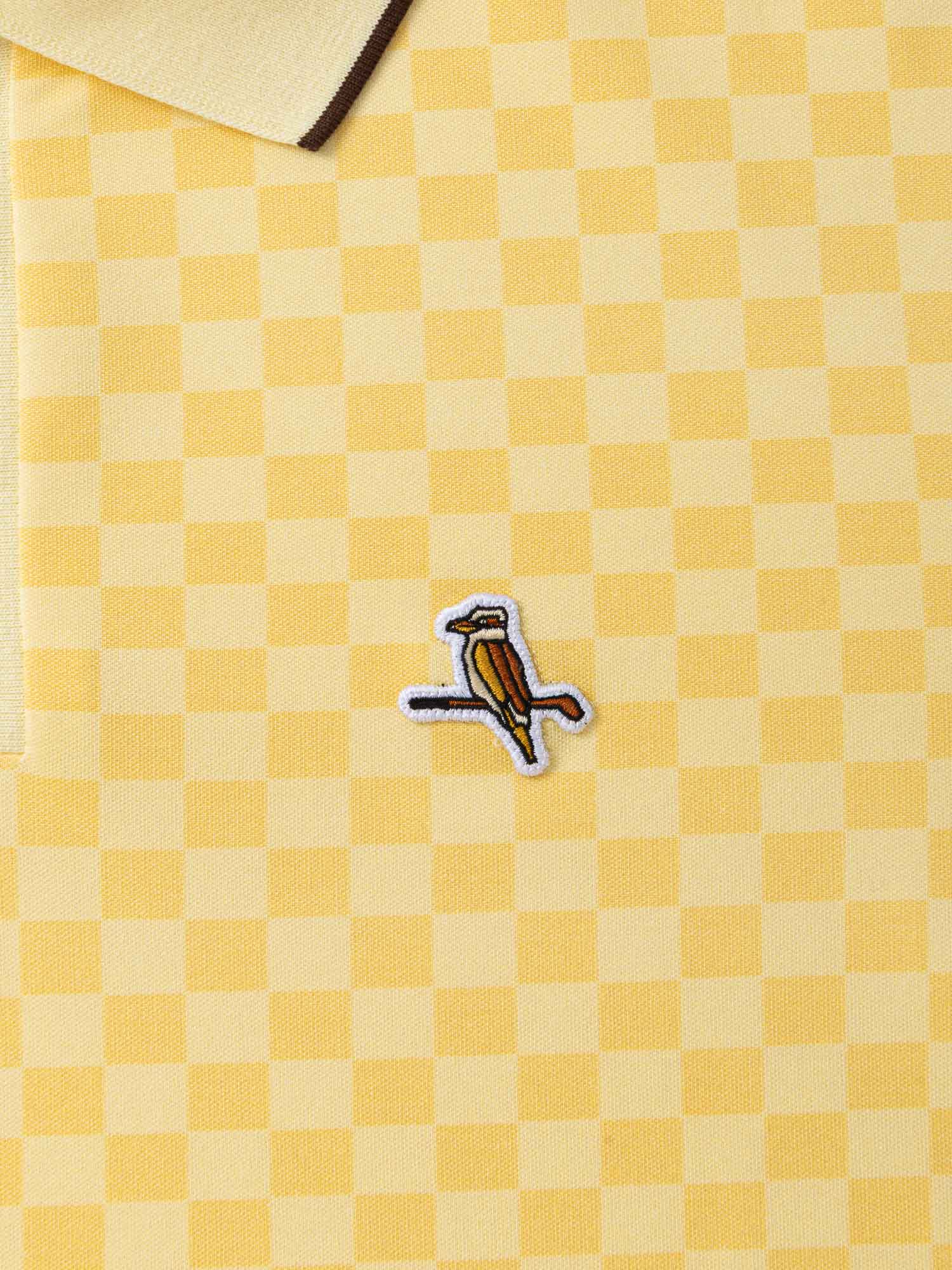 Featherlite Kooka Polo Lemon Check