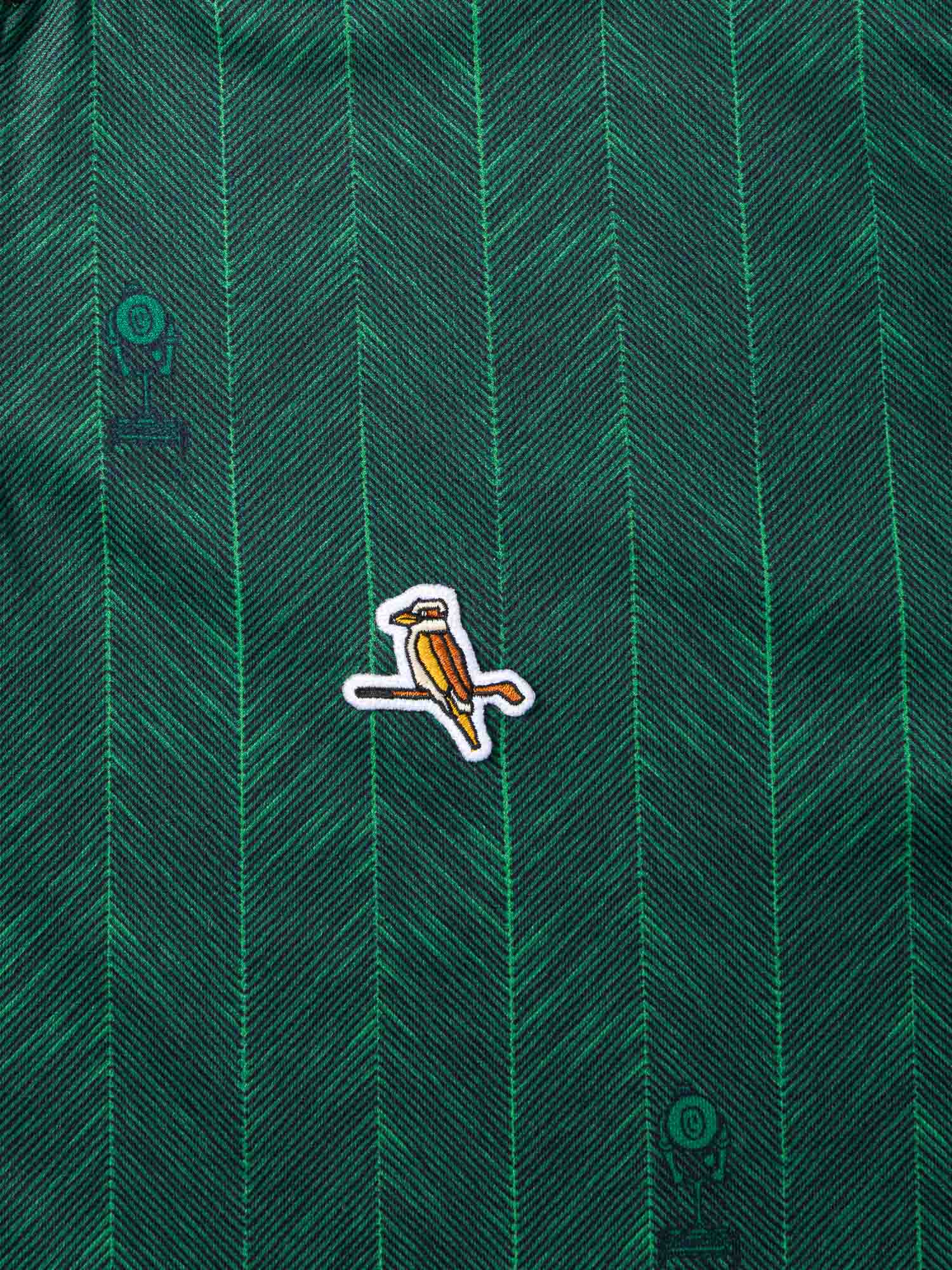 Lawn Stripe Blade Polo Forest