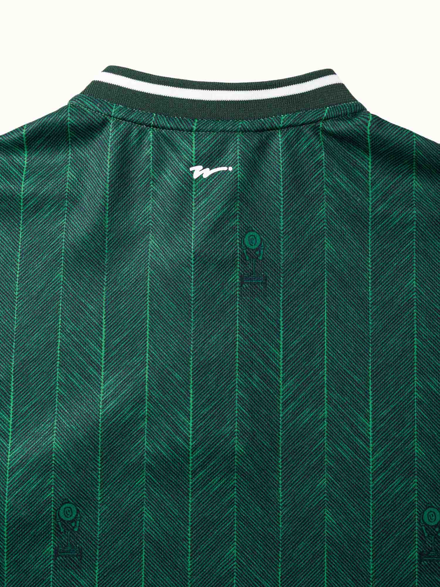 Lawn Stripe Blade Polo Forest