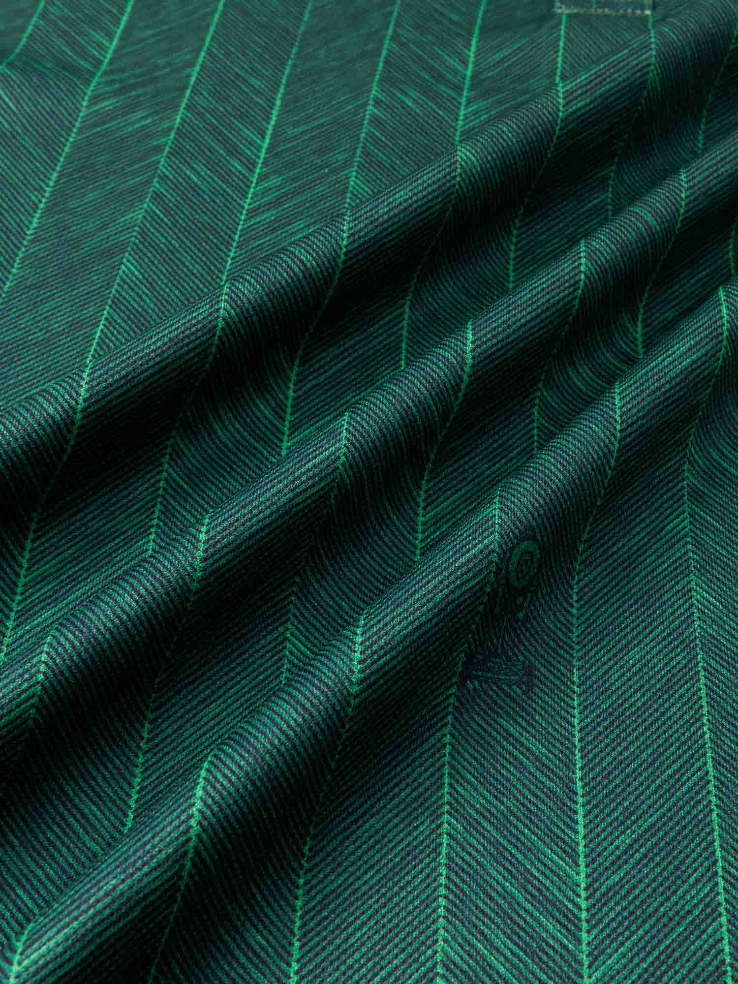 Lawn Stripe Blade Polo Forest