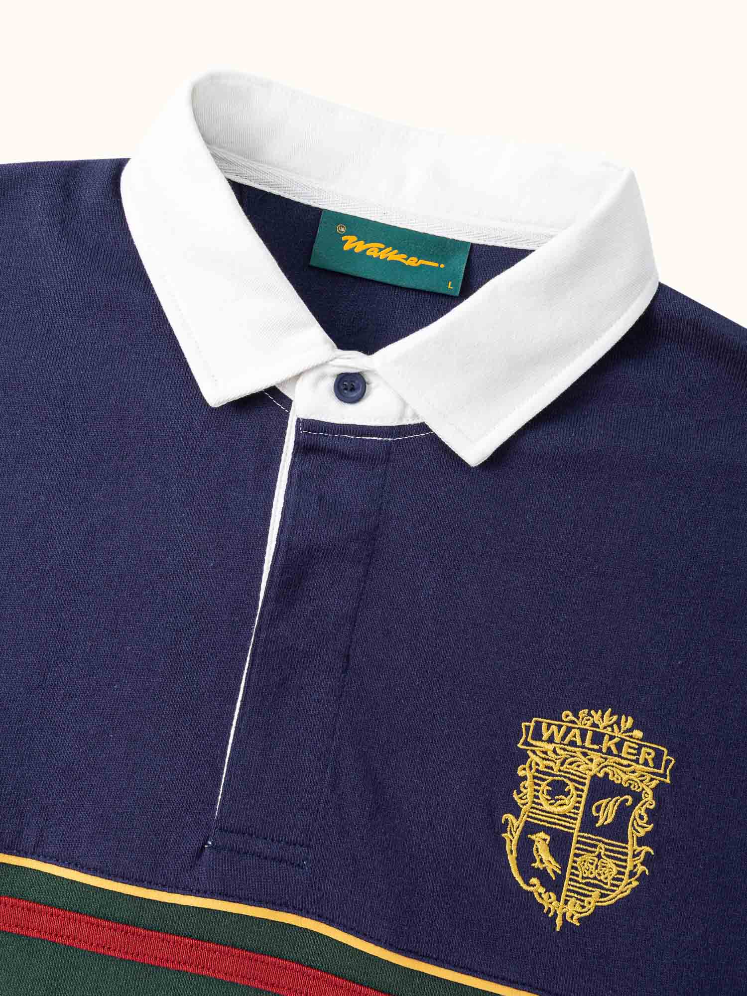 Crest Rugby Polo Navy / Forest