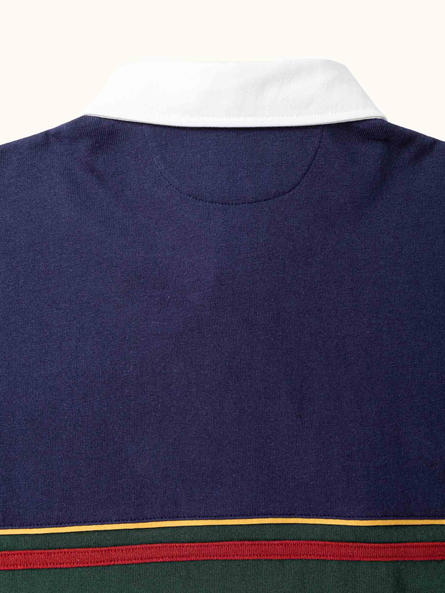 Crest Rugby Polo Navy / Forest