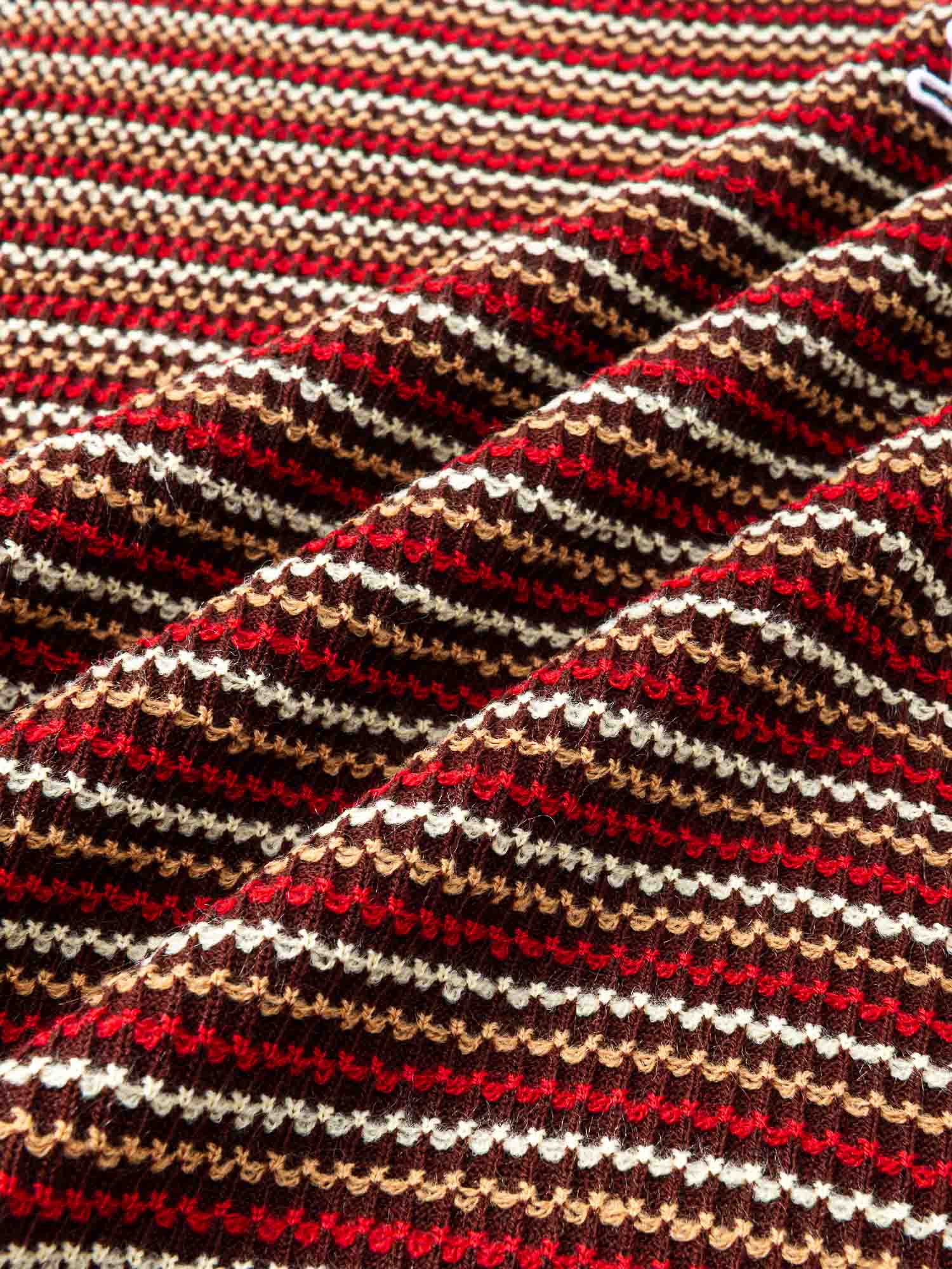 Gold Label Grid Knit Pullover Chocolate