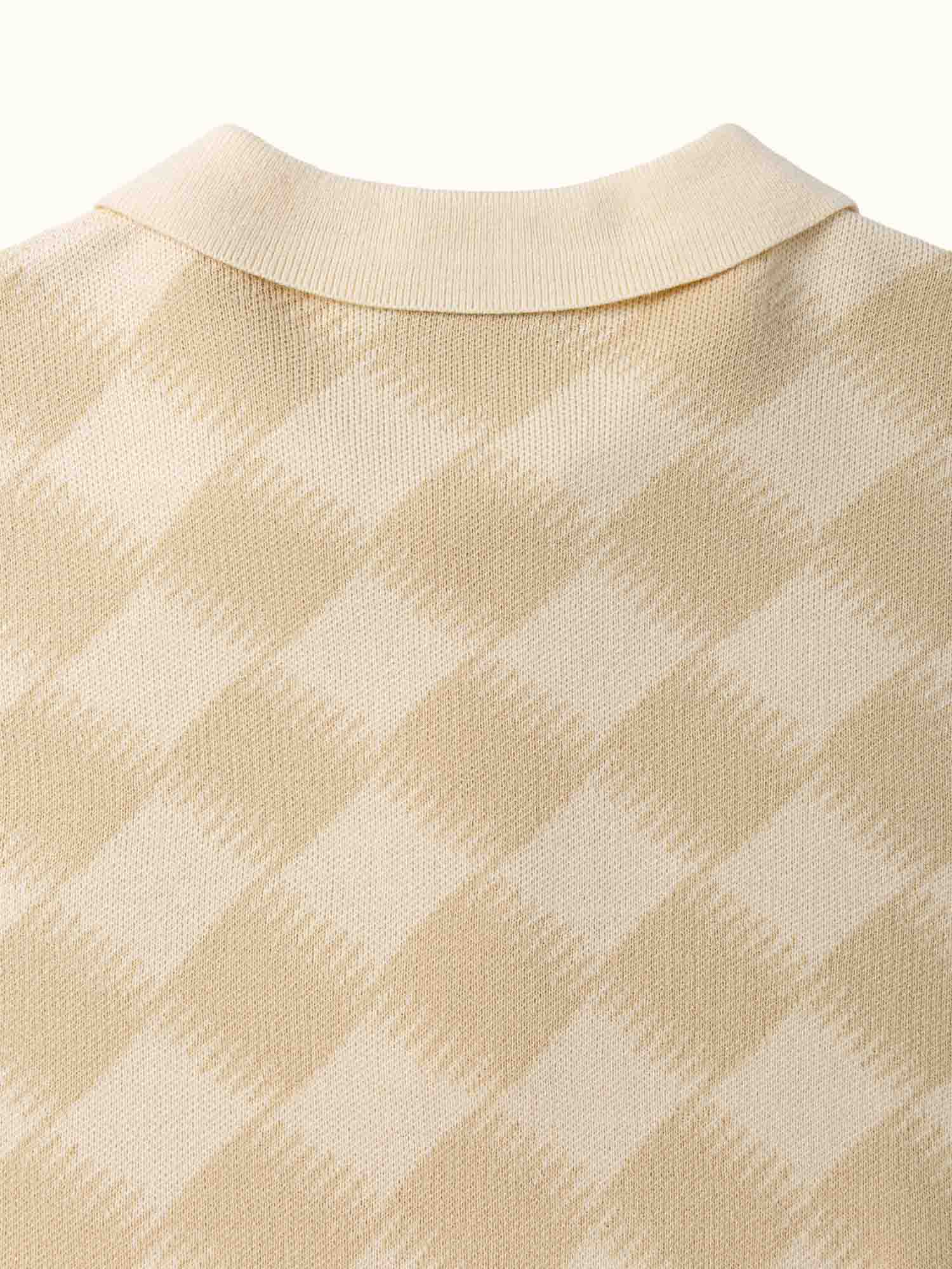 Gold Label Turncheck LS Polo Ivory