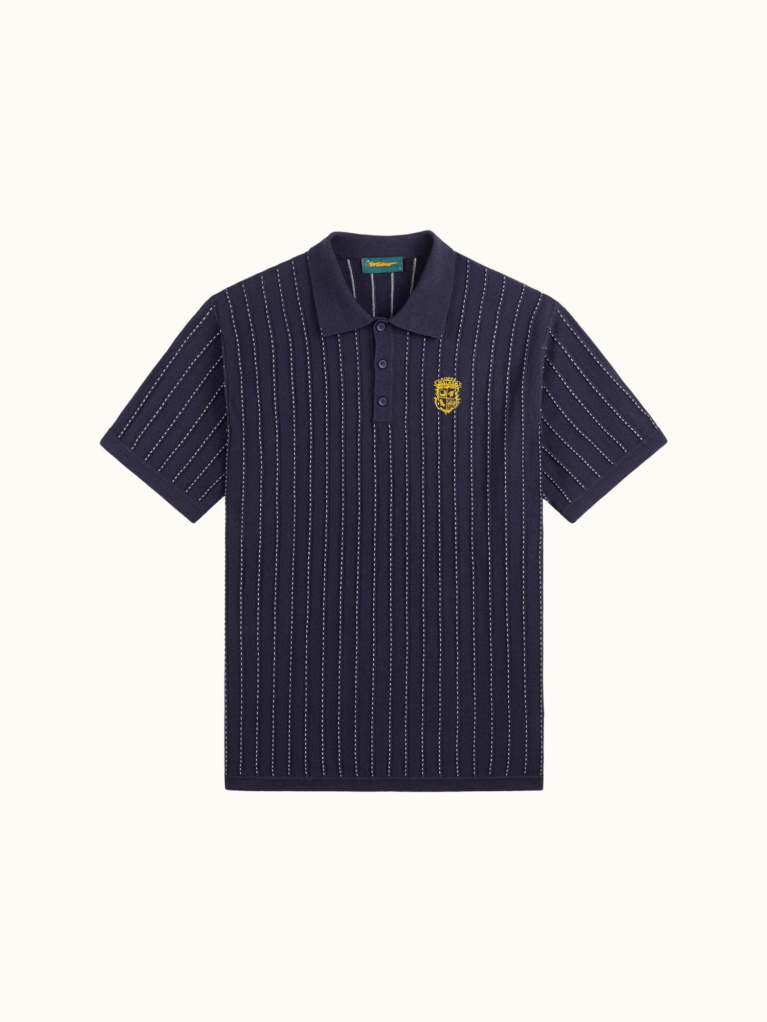 Fine Knotch Polo Navy
