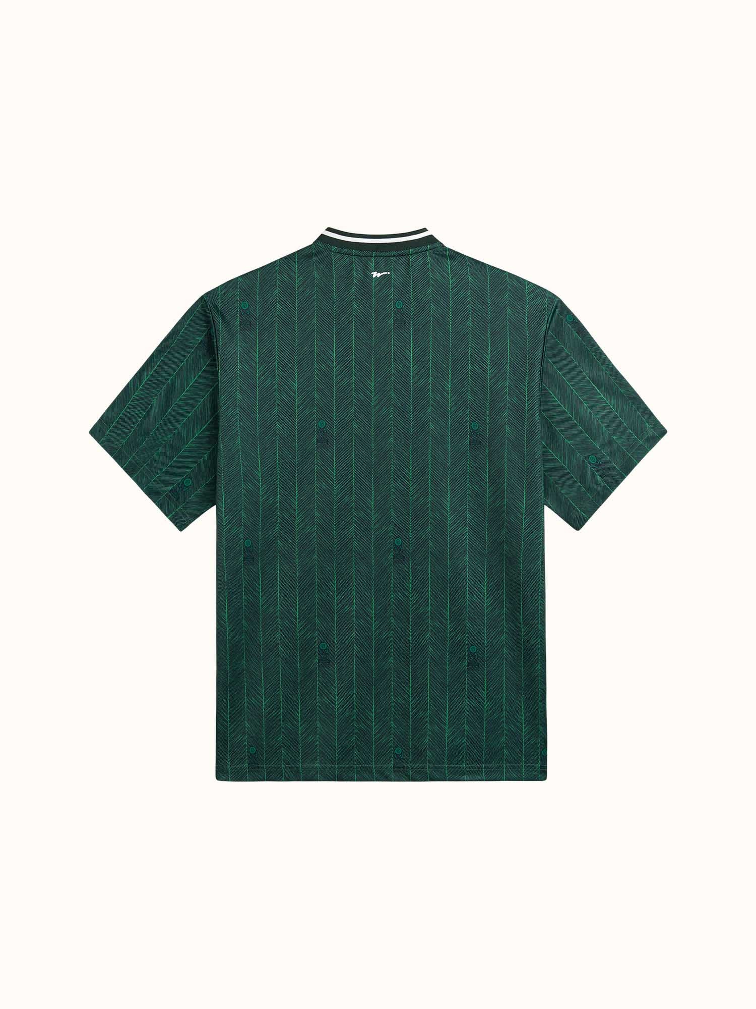 Lawn Stripe Blade Polo Forest