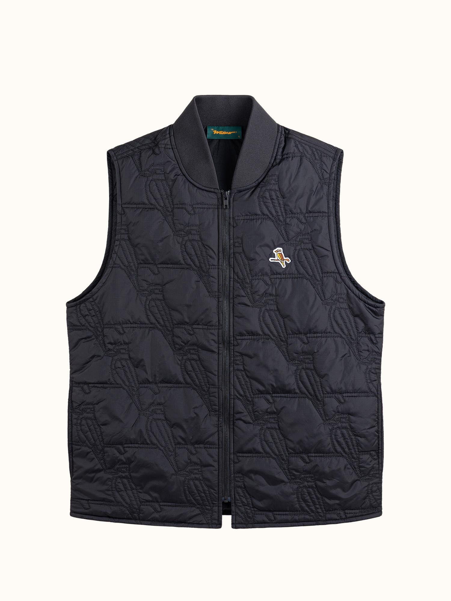 Kookaburra Quilted Vest Black