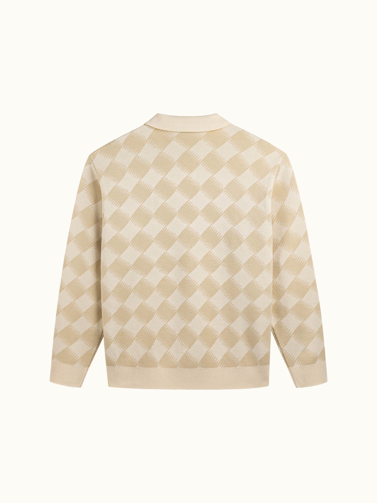 Gold Label Turncheck LS Polo Ivory