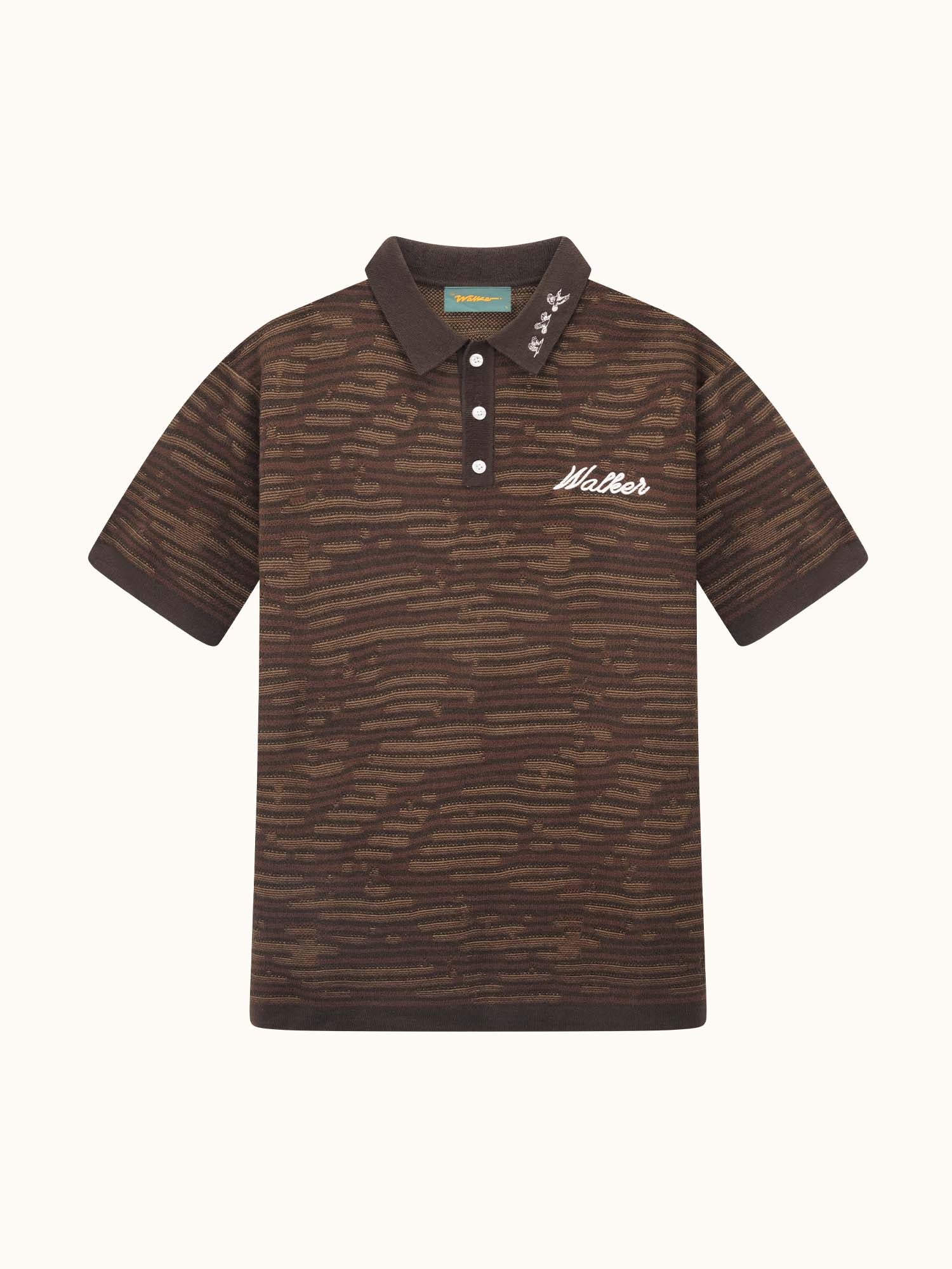 Flight Knit Polo Chocolate