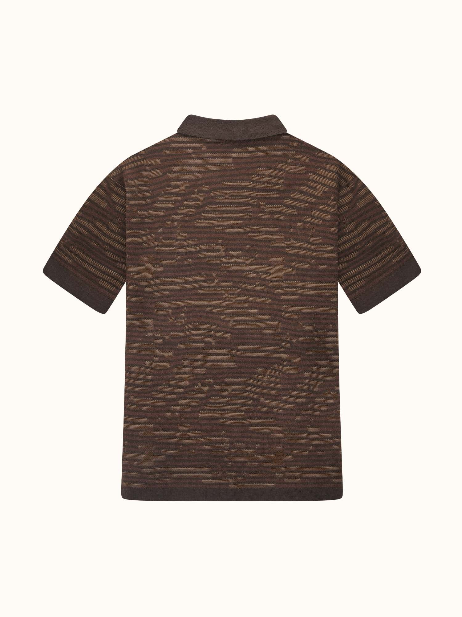 Flight Knit Polo Chocolate