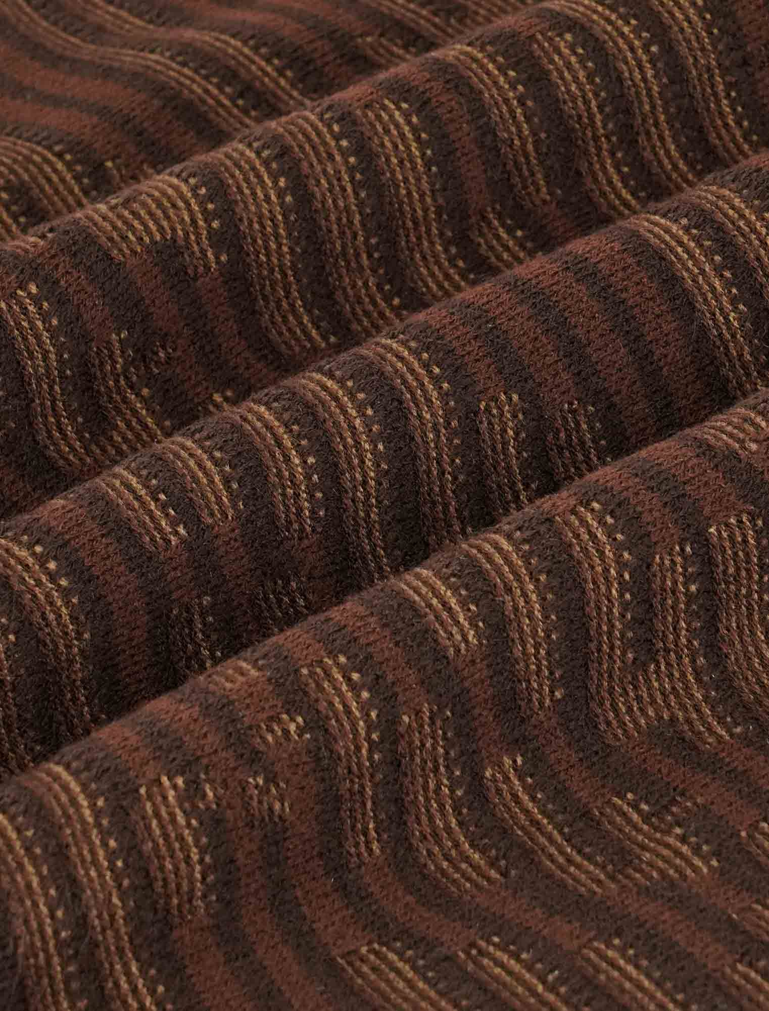 Flight Knit Polo Chocolate