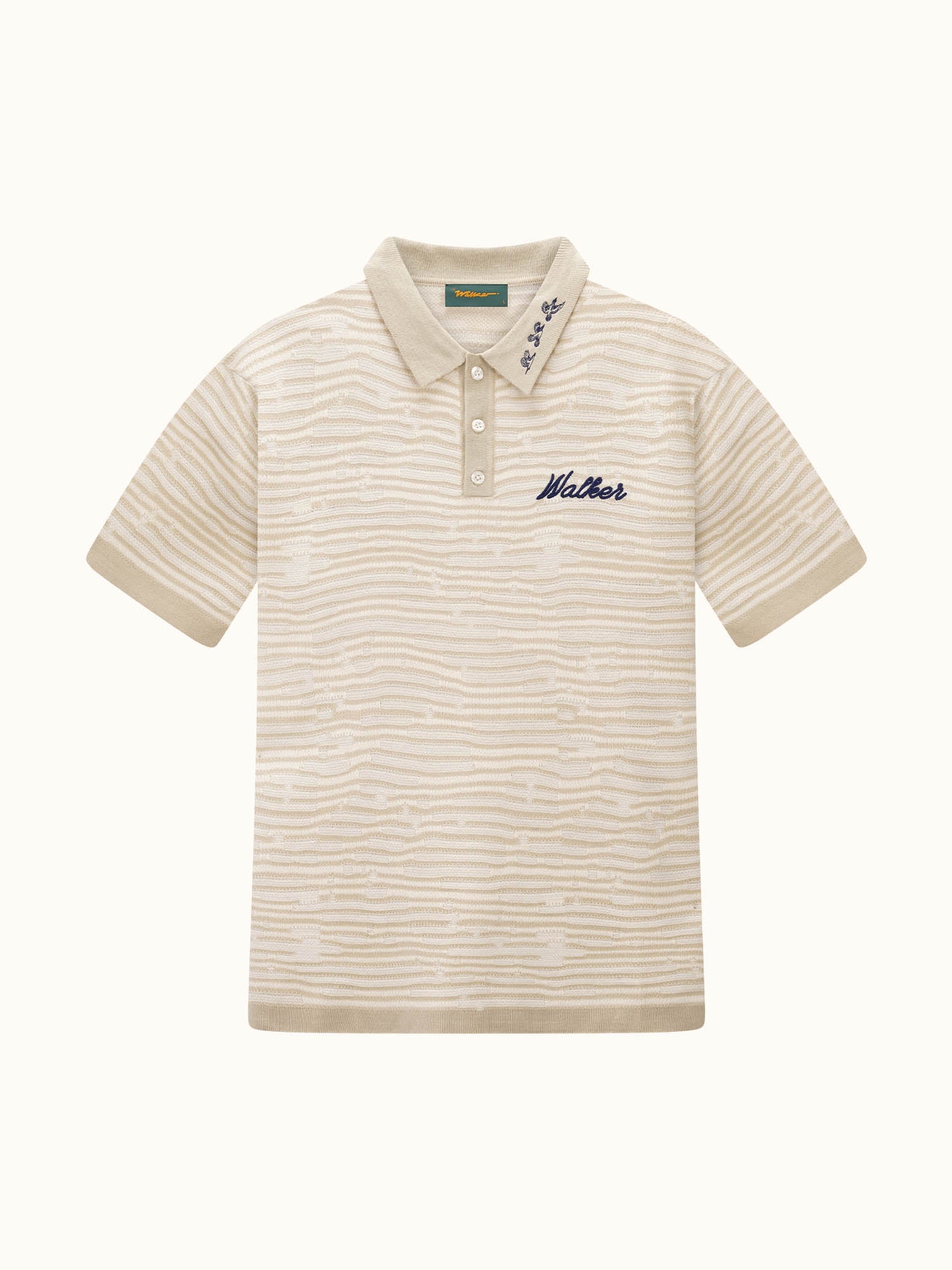 Flight Knit Polo Feather White