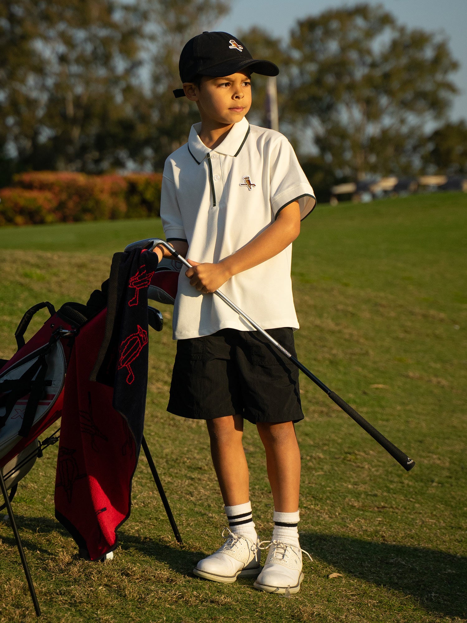 Kids Featherlite Kooka Polo White / Forest