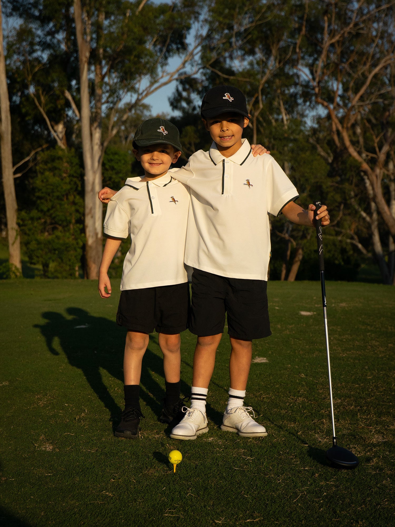 Kids Featherlite Kooka Polo White / Forest