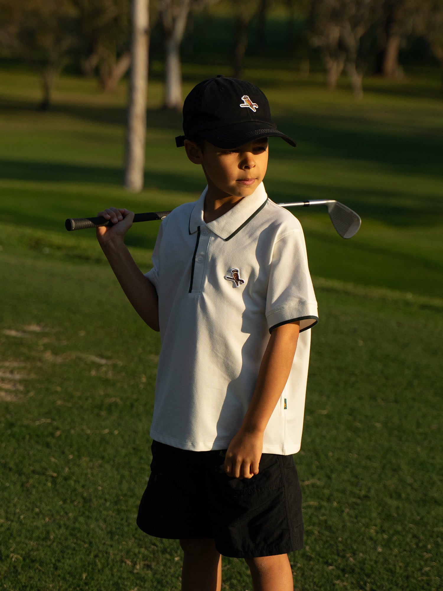 Kids Featherlite Kooka Polo White / Forest