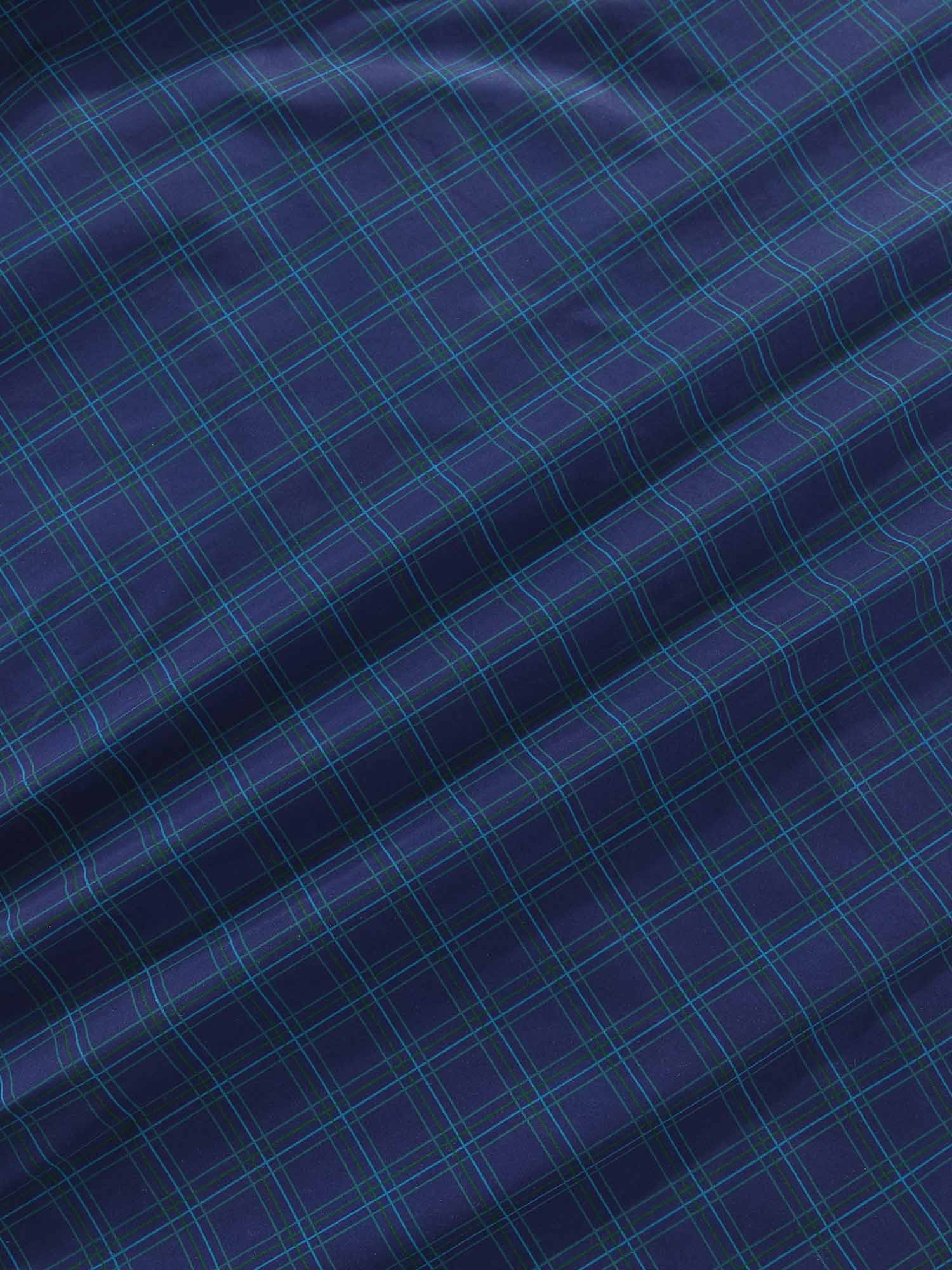 Mens Breaker Jacket Navy Check