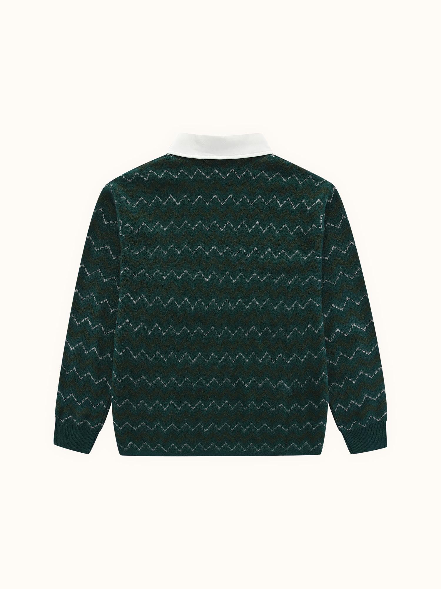 Chevron Rugby Polo Deep Forest