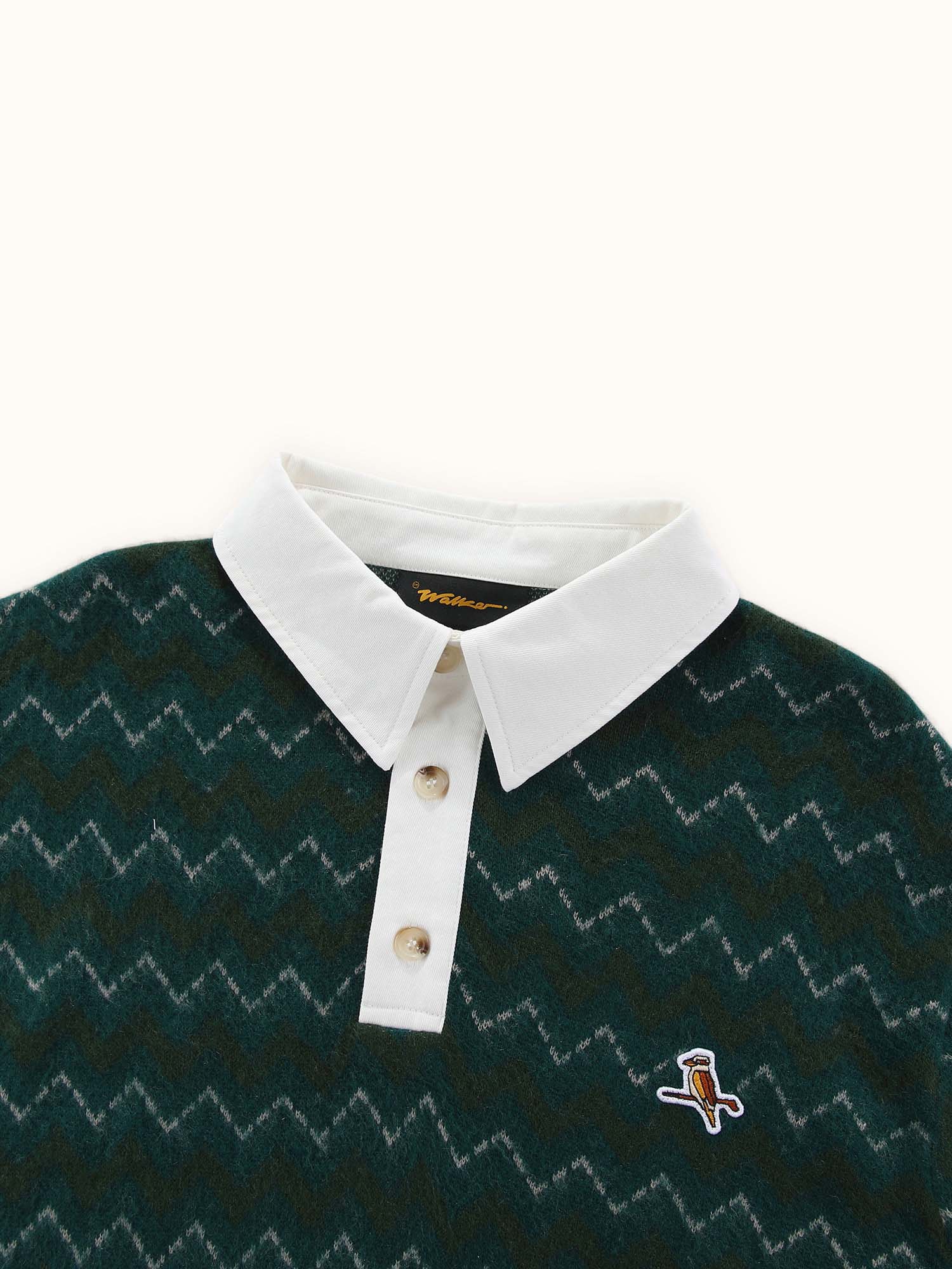 Chevron Rugby Polo Deep Forest