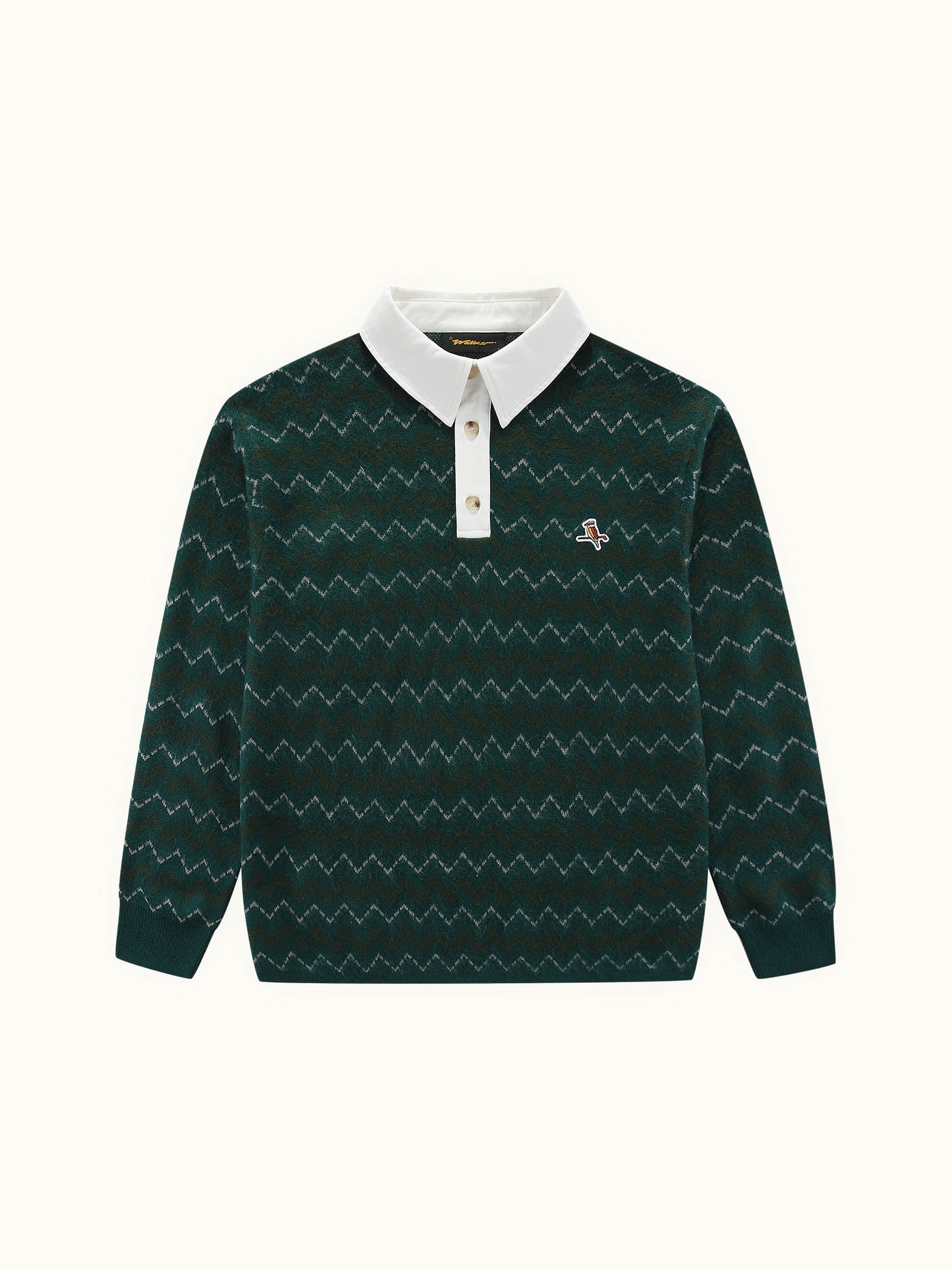 Chevron Rugby Polo Deep Forest